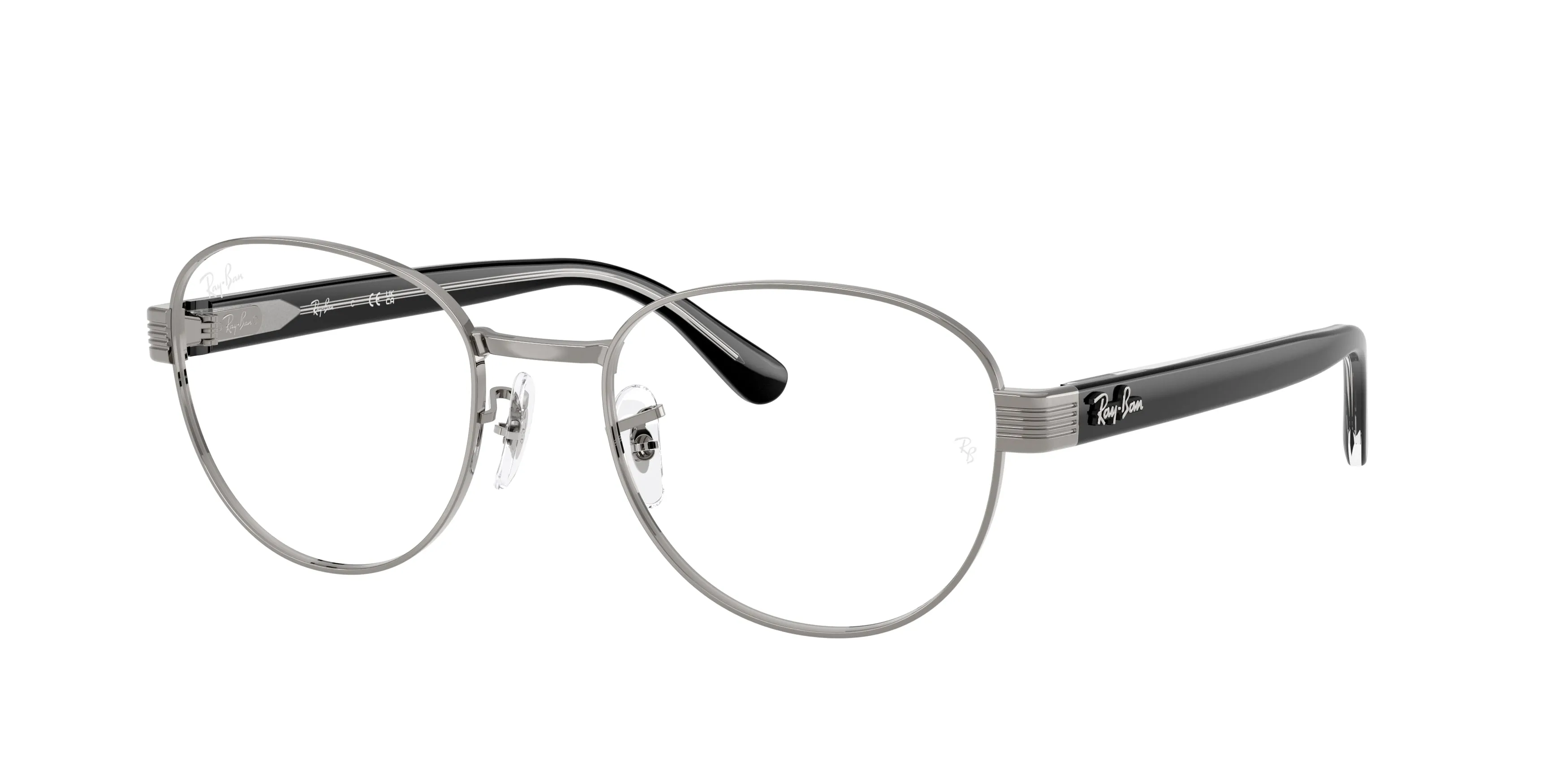 Ray - Ban RX6543 2502 Montature da vista Metallo Grigio Trasparente Squadrata Normale - immagine 1
