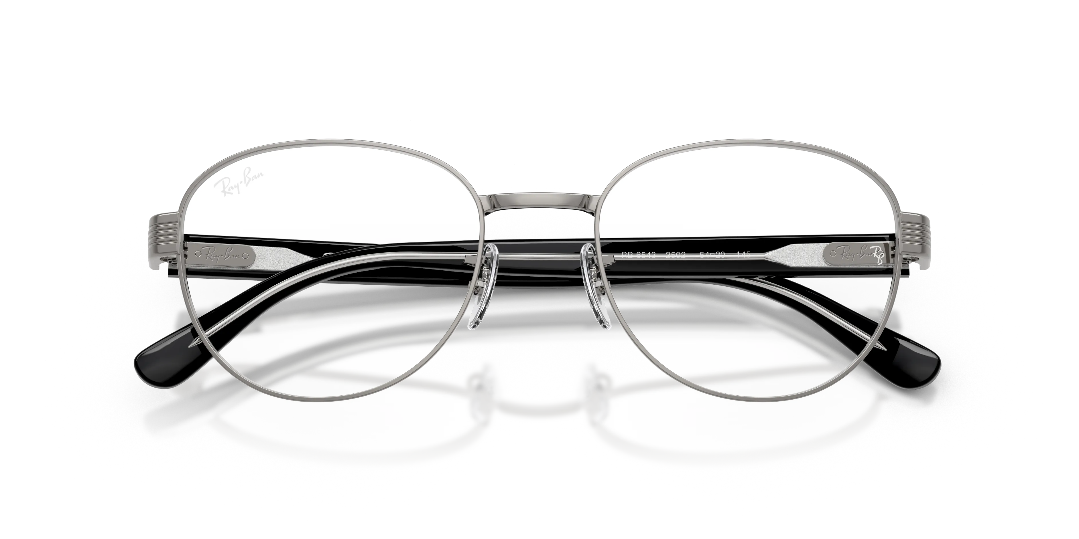Ray - Ban RX6543 2502 Montature da vista Metallo Grigio Trasparente Squadrata Normale - immagine 2