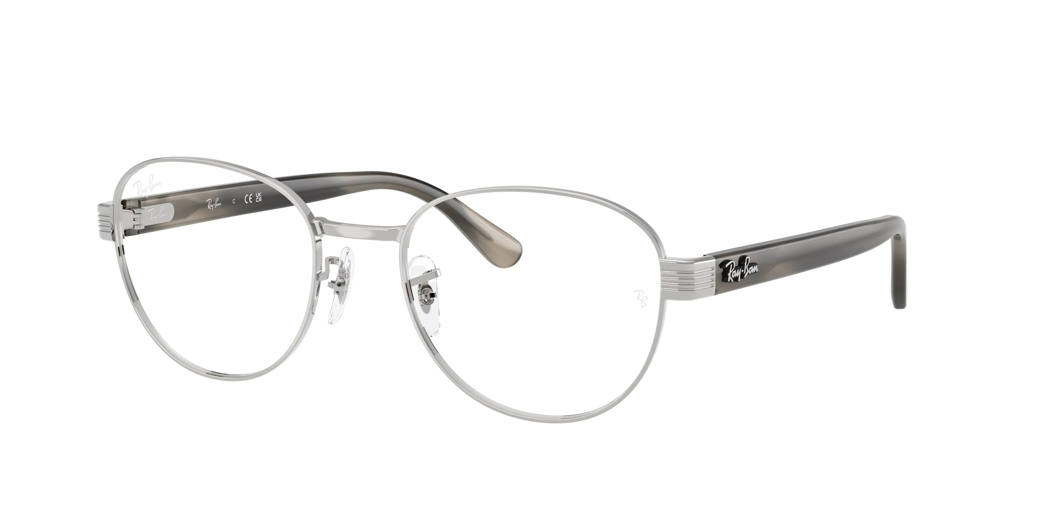 Ray - Ban RX6543 2501 Montature da vista Metallo Argento Trasparente Squadrata Normale - immagine 1
