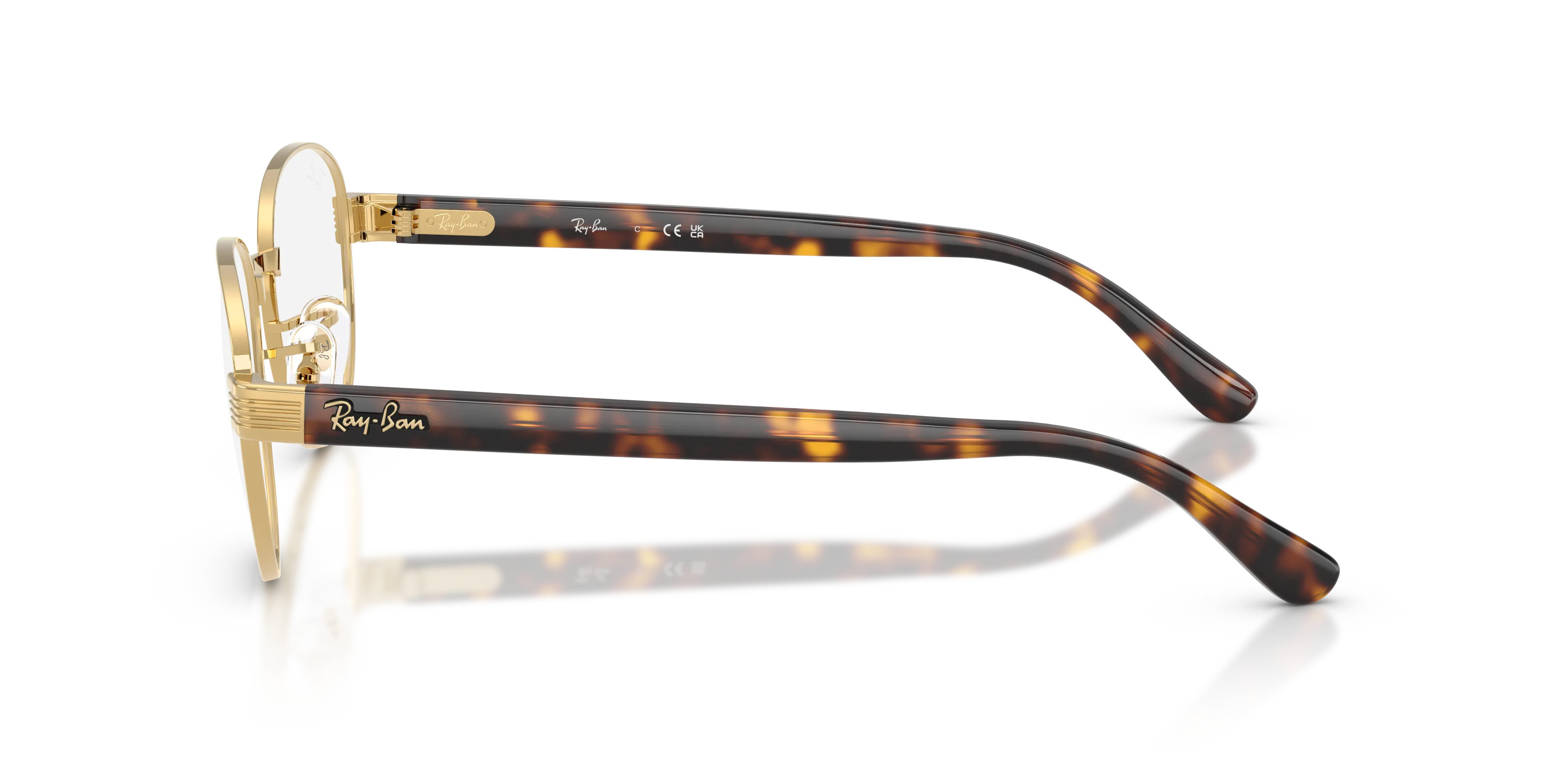 Ray - Ban RX6543 2500 Montature da vista Metallo Oro Trasparente Squadrata Normale - immagine 4