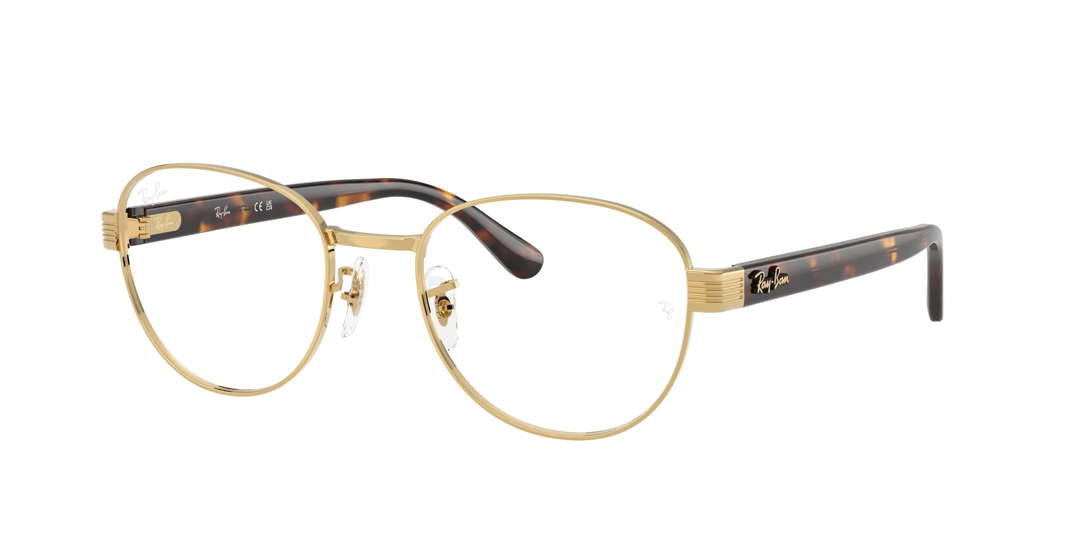 Ray - Ban RX6543 2500 Montature da vista Metallo Oro Trasparente Squadrata Normale - immagine 1