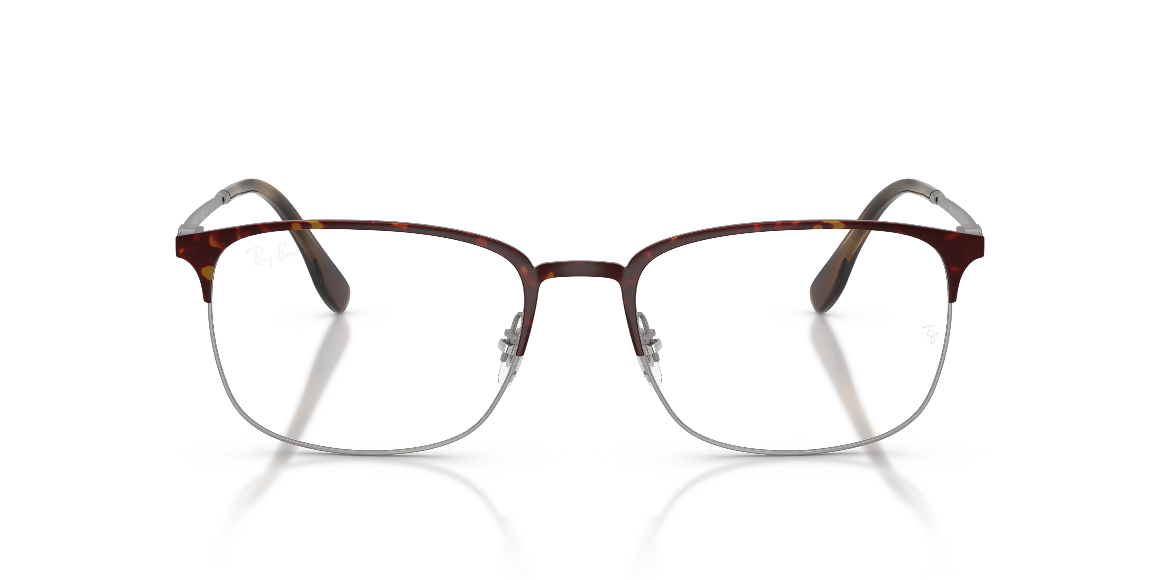 Ray - Ban RX6494 3223 Montature da vista Metallo Grigio Trasparente Pillow Normale - immagine 3