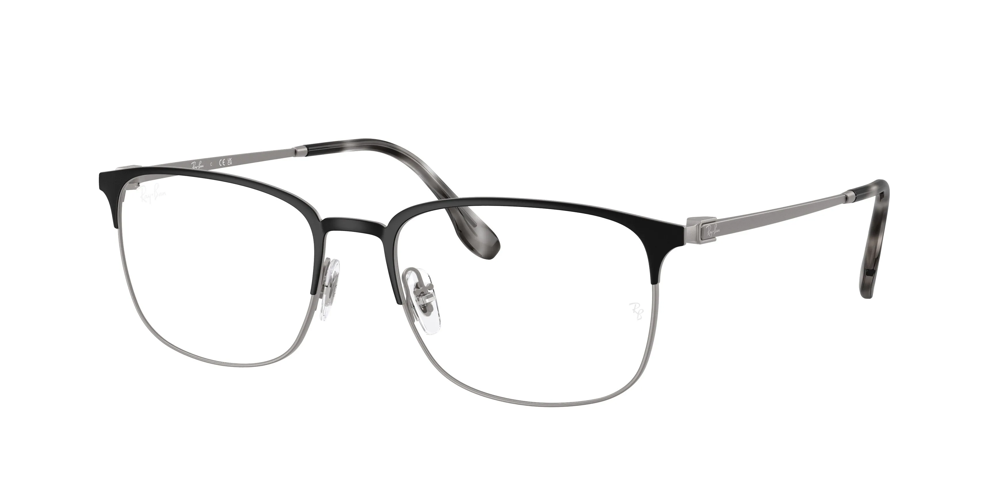 Ray - Ban RX6494 3187 Montature da vista Metallo Nero Trasparente Pillow Normale - immagine 1