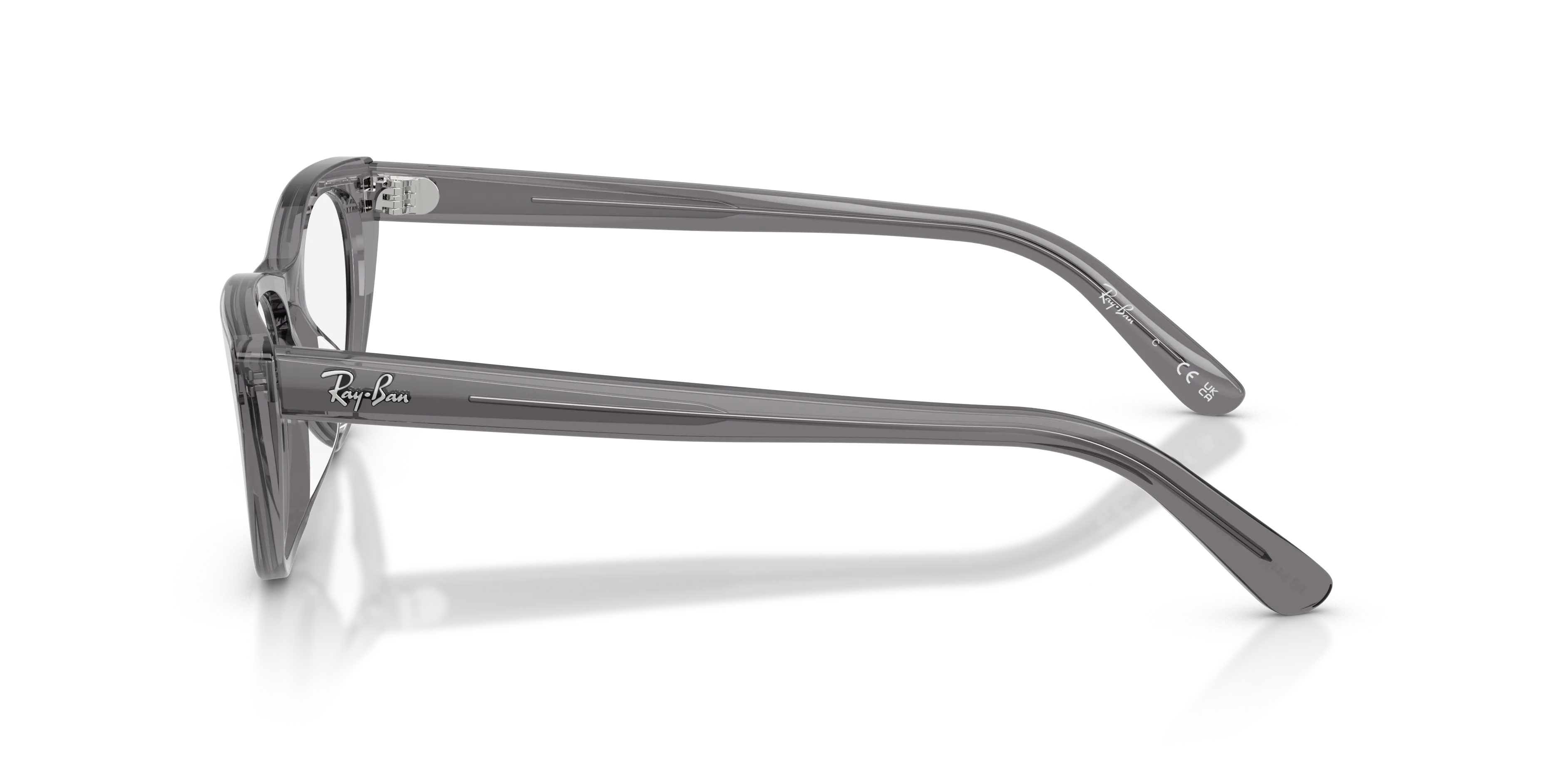 Ray - Ban RX5449D 8268 Montature da vista Acetato Grigio Trasparente Squadrata Normale - immagine 4