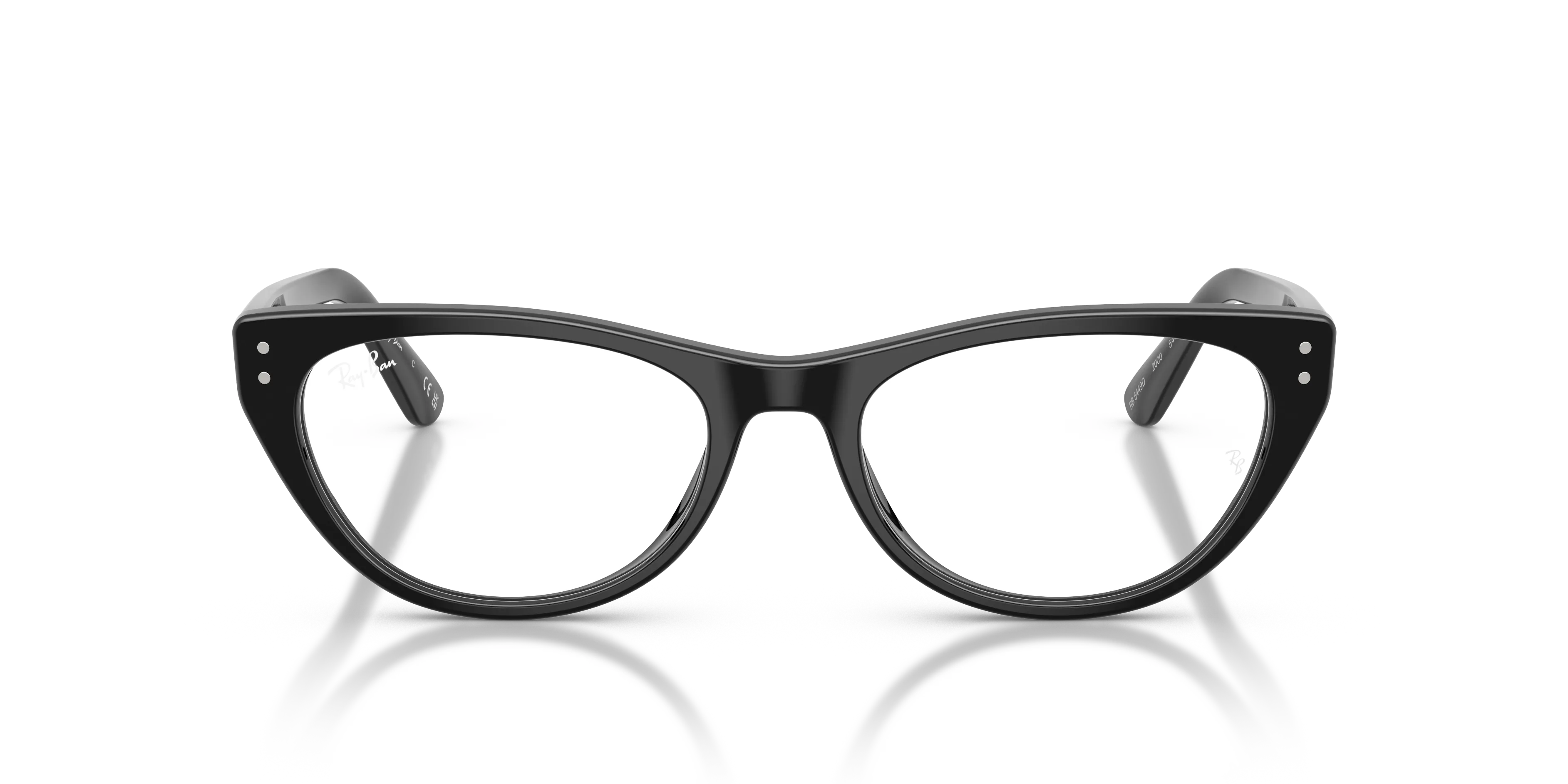 Ray - Ban RX5449D 2000 Montature da vista Acetato Nero Trasparente Squadrata Normale - immagine 3