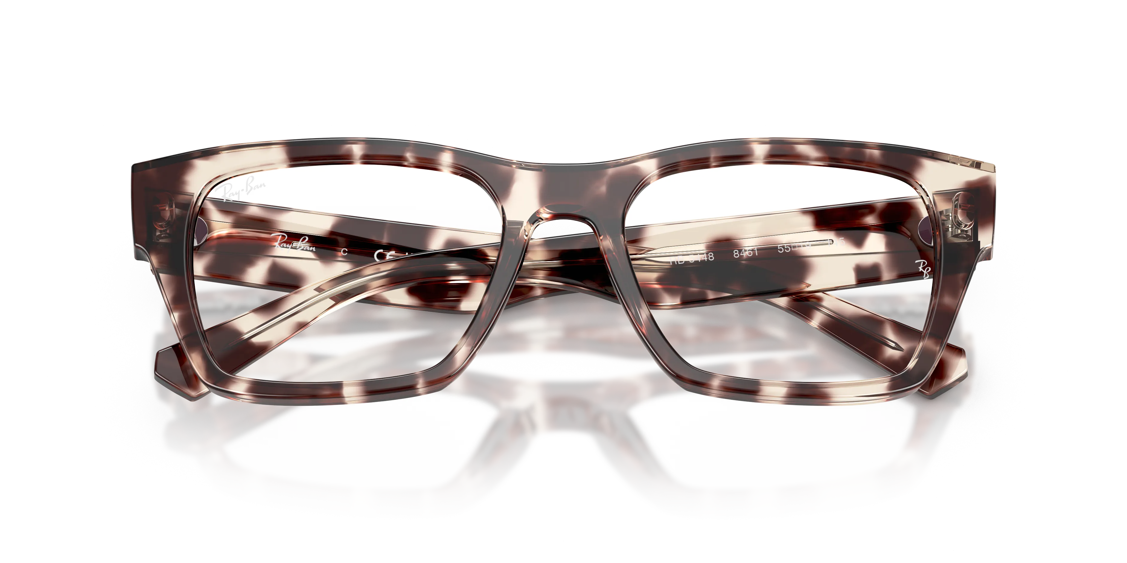 Ray - Ban RX5448 8461 Montature da vista Acetato Tartaruga Trasparente Geometrica Normale - immagine 2