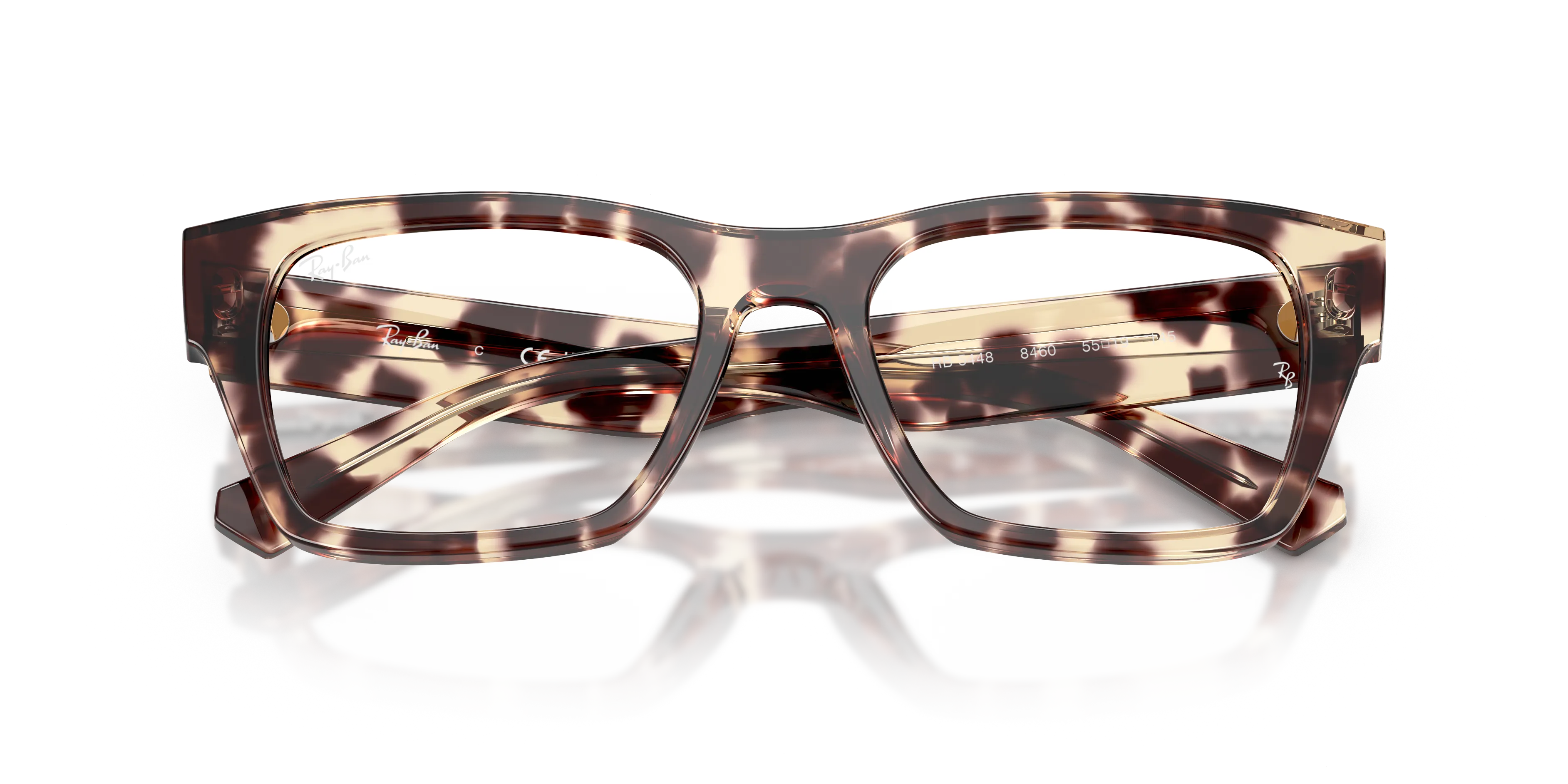 Ray - Ban RX5448 8460 Montature da vista Acetato Tartaruga Trasparente Geometrica Normale - immagine 2