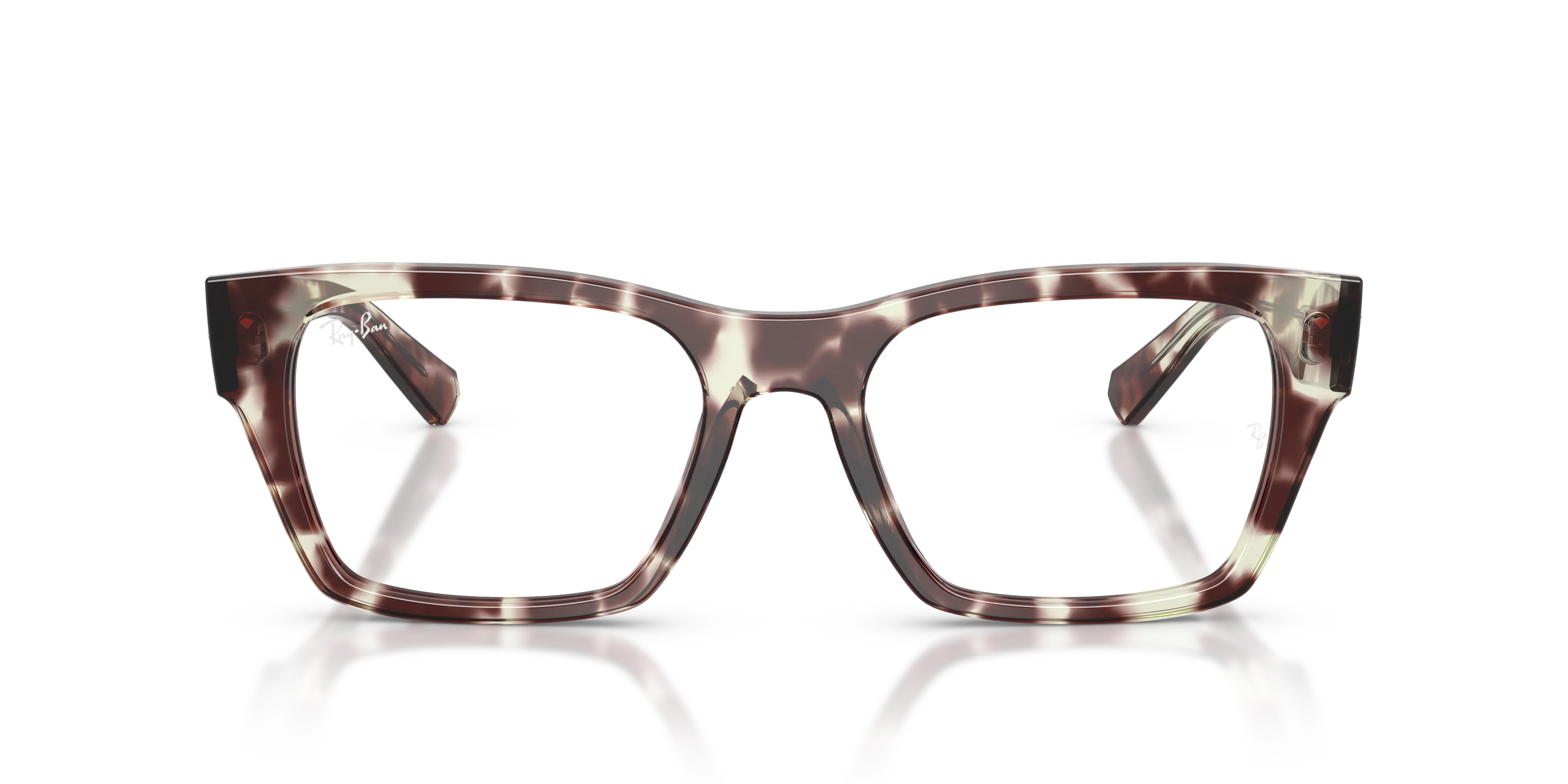 Ray - Ban RX5448 8458 Montature da vista Acetato Blu Trasparente Geometrica Normale - immagine 3