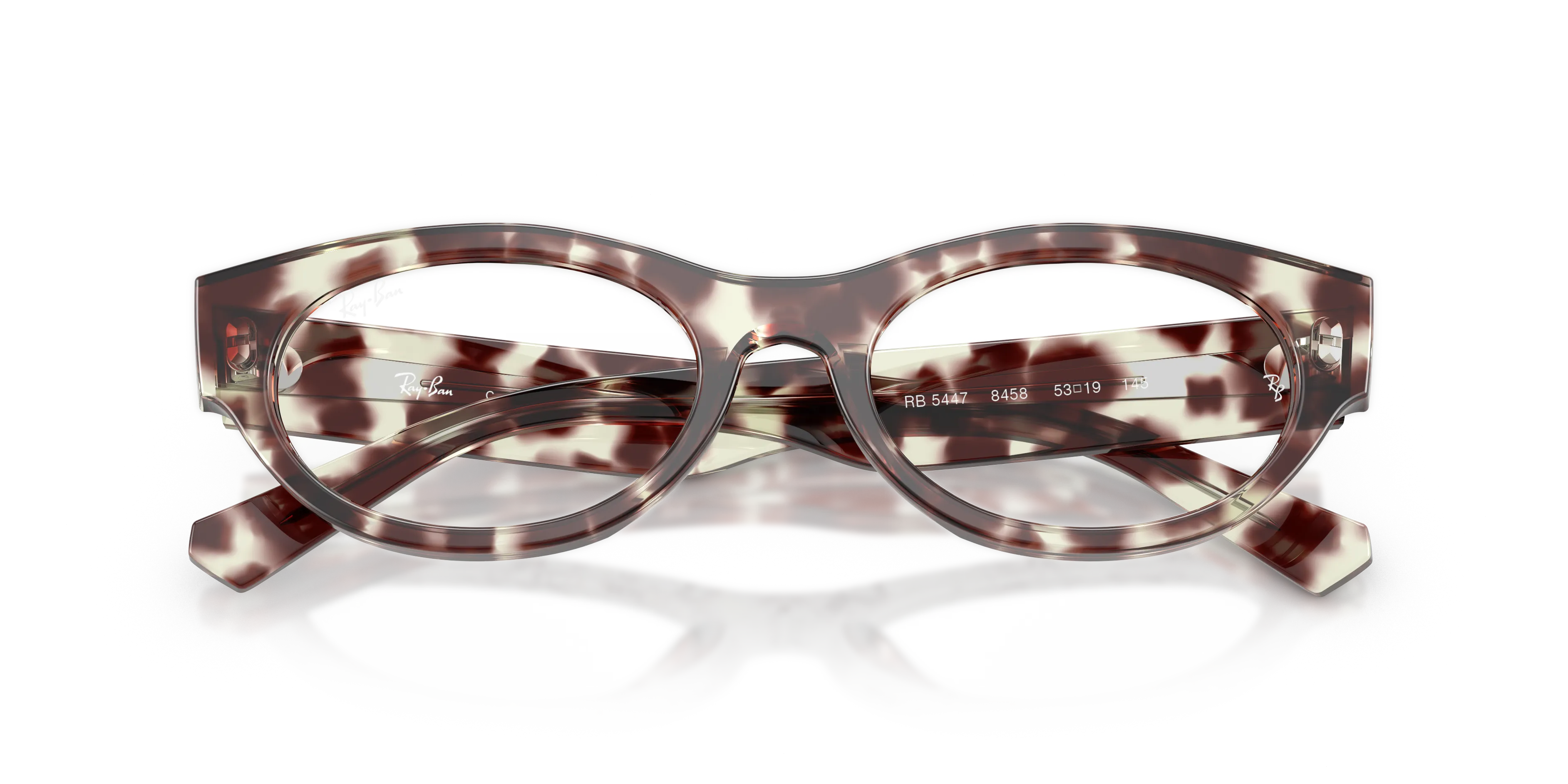 Ray - Ban RX5447 8458 Montature da vista Acetato Blu Trasparente Rotonda Normale - immagine 2