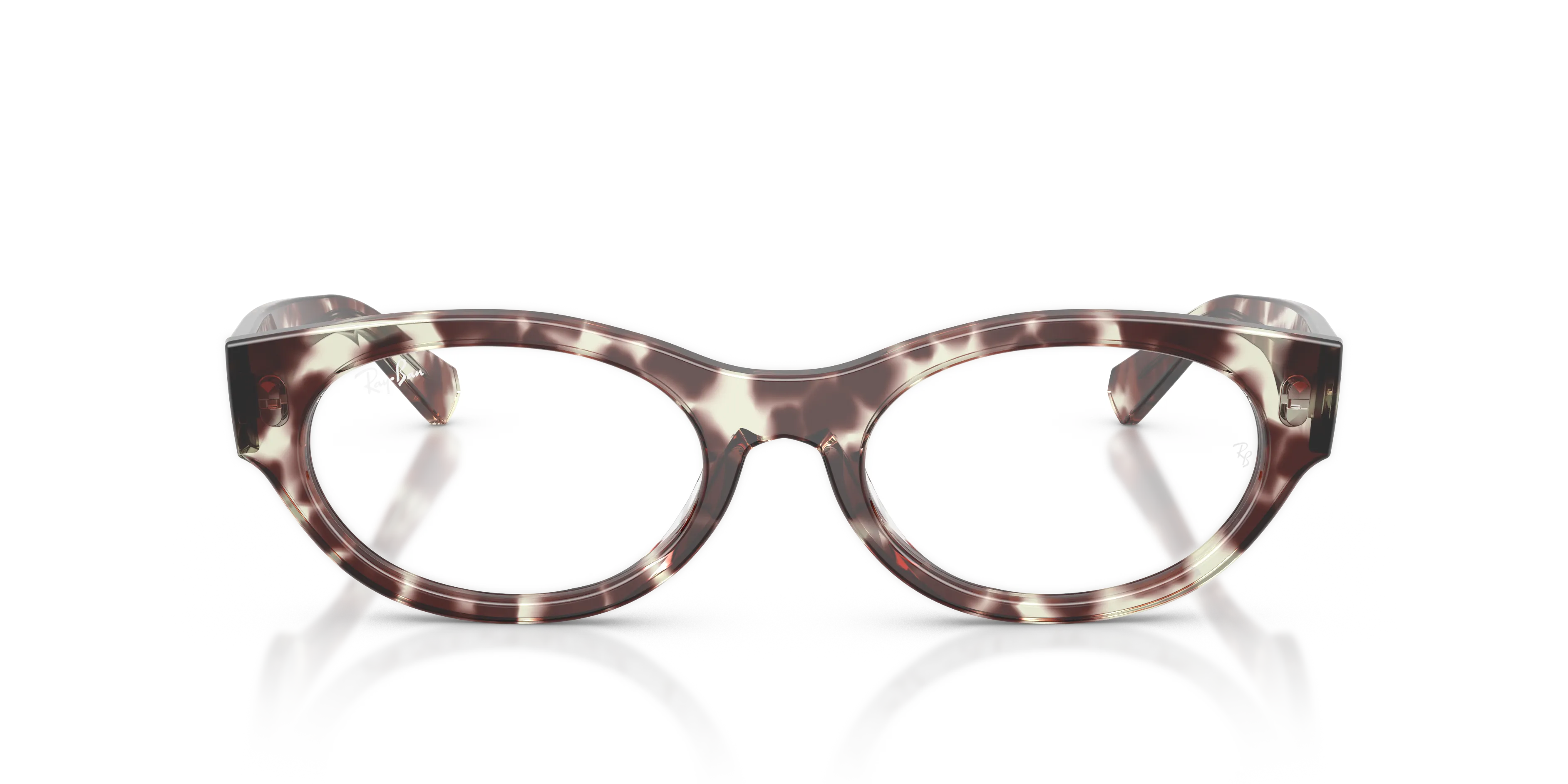 Ray - Ban RX5447 8458 Montature da vista Acetato Blu Trasparente Rotonda Normale - immagine 3