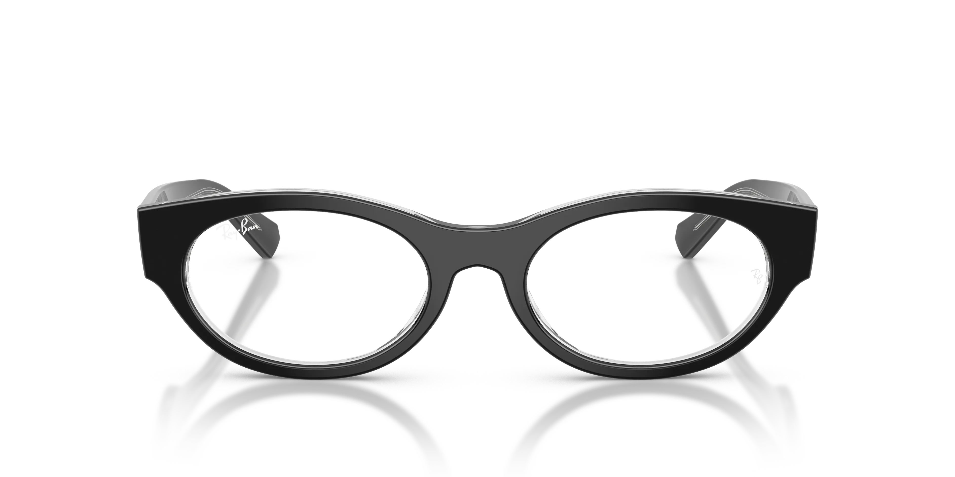 Ray - Ban RX5447 2034 Montature da vista Acetato Nero Trasparente Rotonda Normale - immagine 3