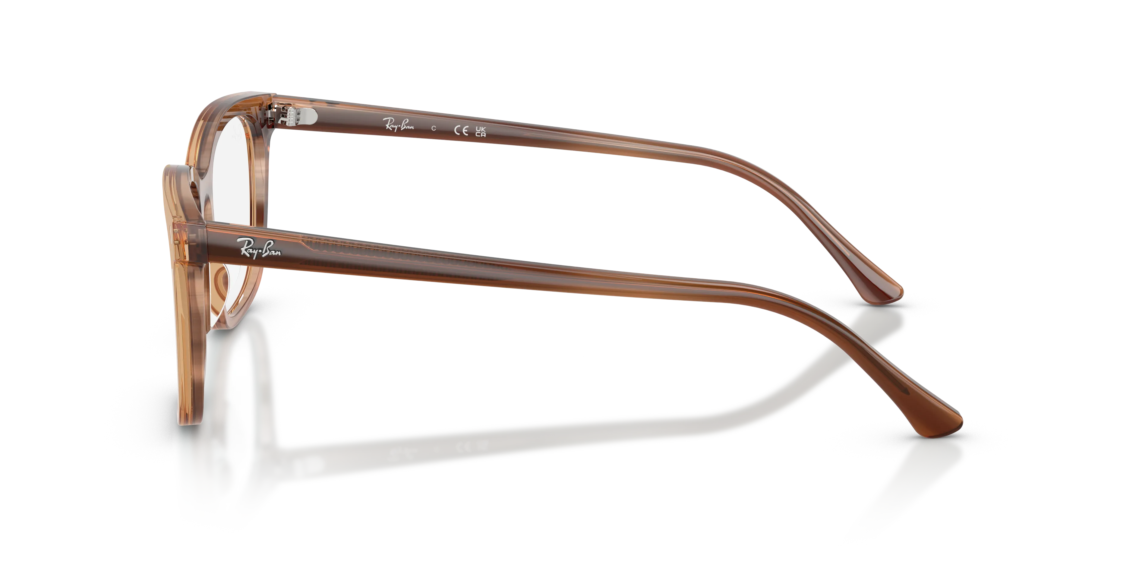Ray - Ban RX5446 8455 Montature da vista Acetato Tartaruga Trasparente Squadrata Normale - immagine 4