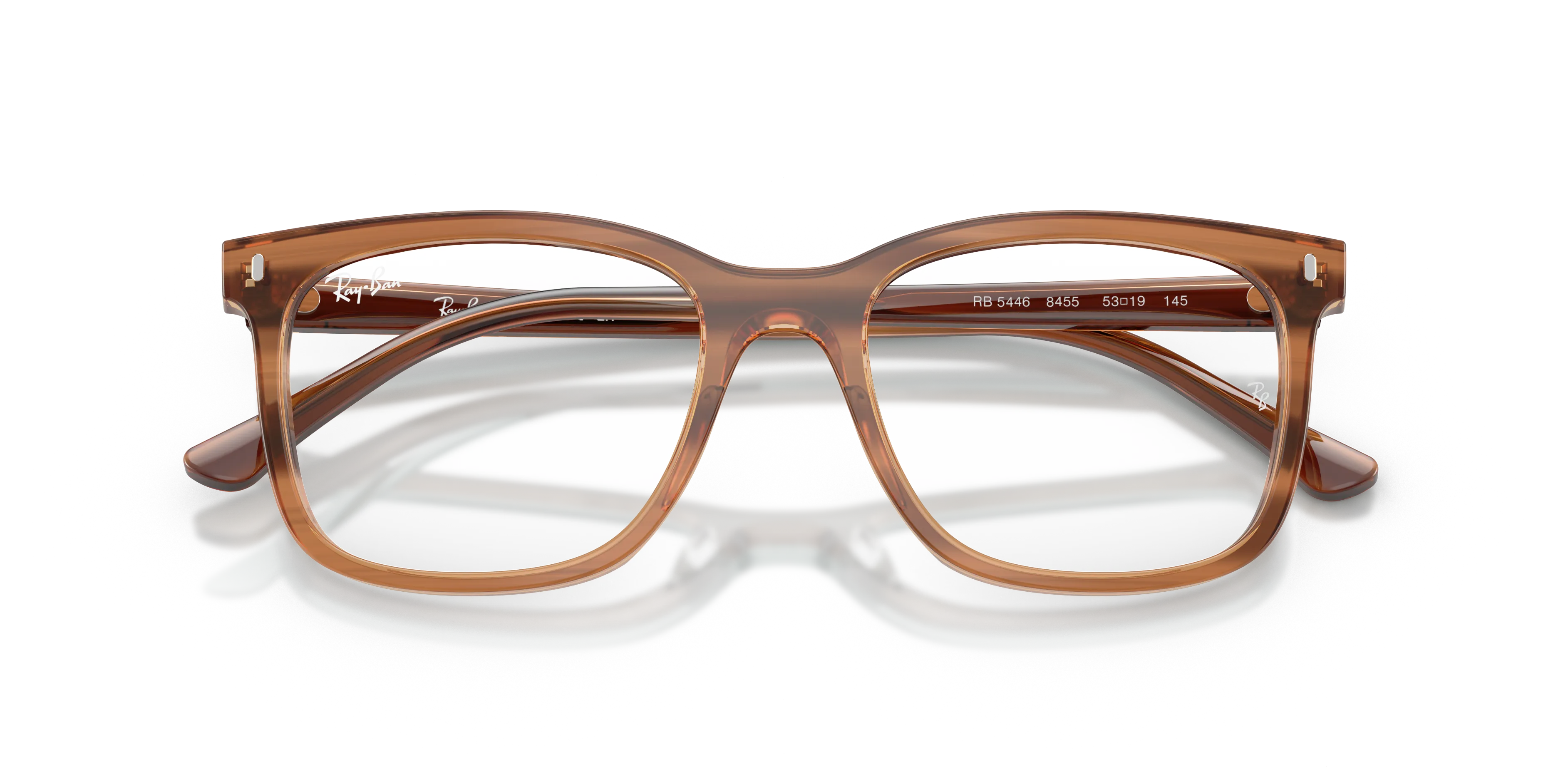 Ray - Ban RX5446 8455 Montature da vista Acetato Tartaruga Trasparente Squadrata Normale - immagine 2