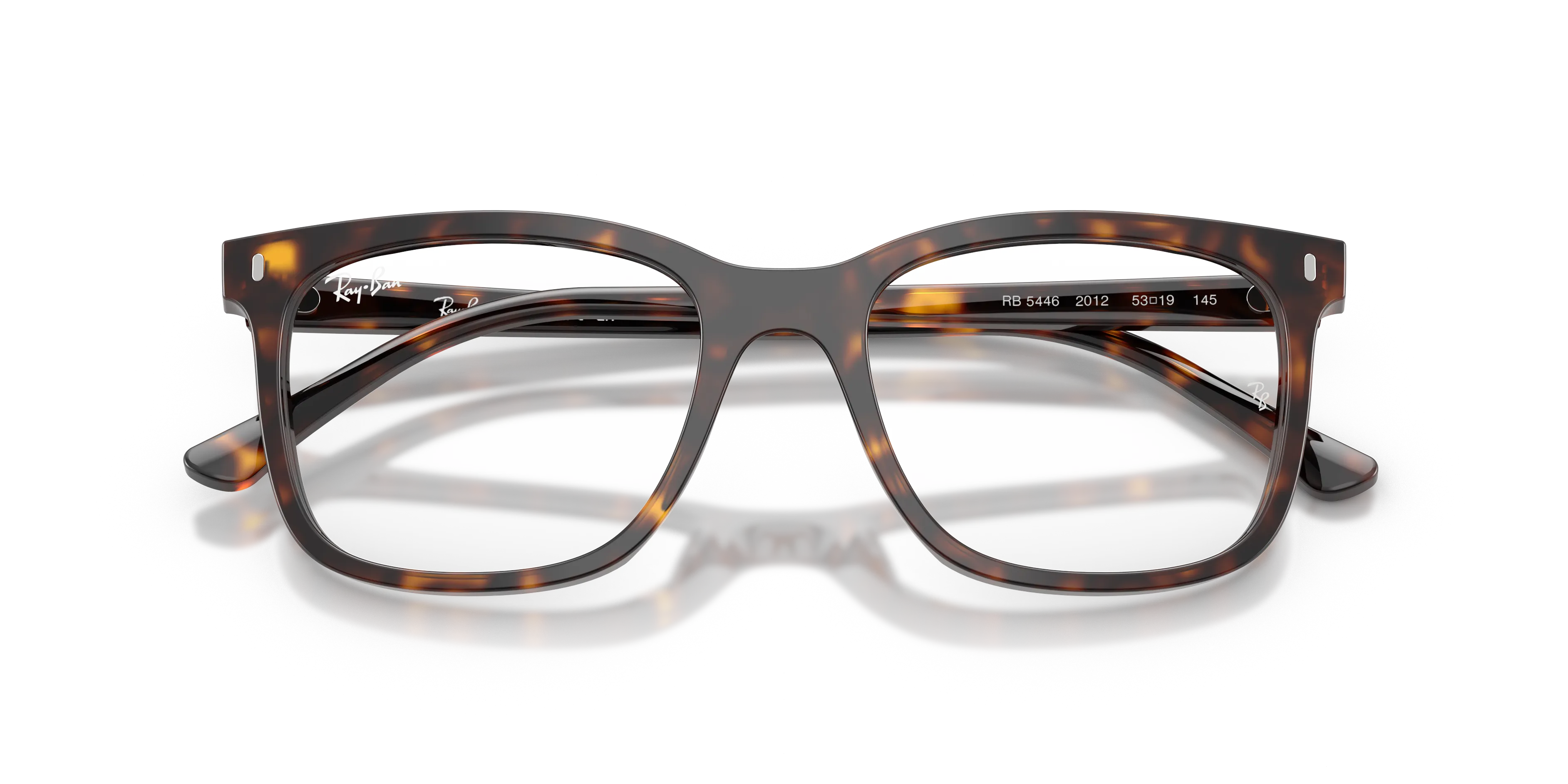 Ray - Ban RX5446 2012 Montature da vista Acetato Tartaruga Trasparente Squadrata Normale - immagine 2