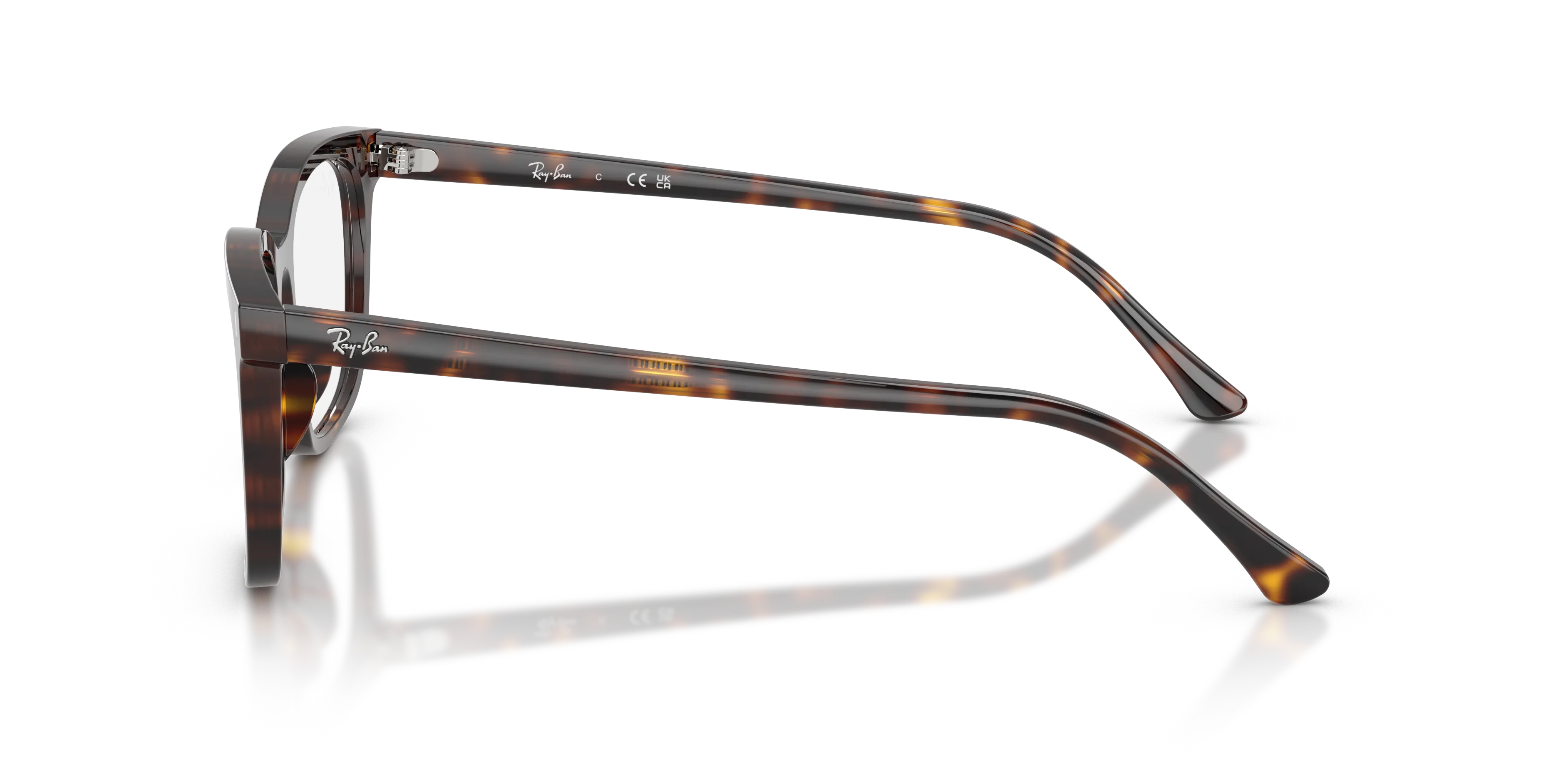 Ray - Ban RX5446 2012 Montature da vista Acetato Tartaruga Trasparente Squadrata Normale - immagine 4