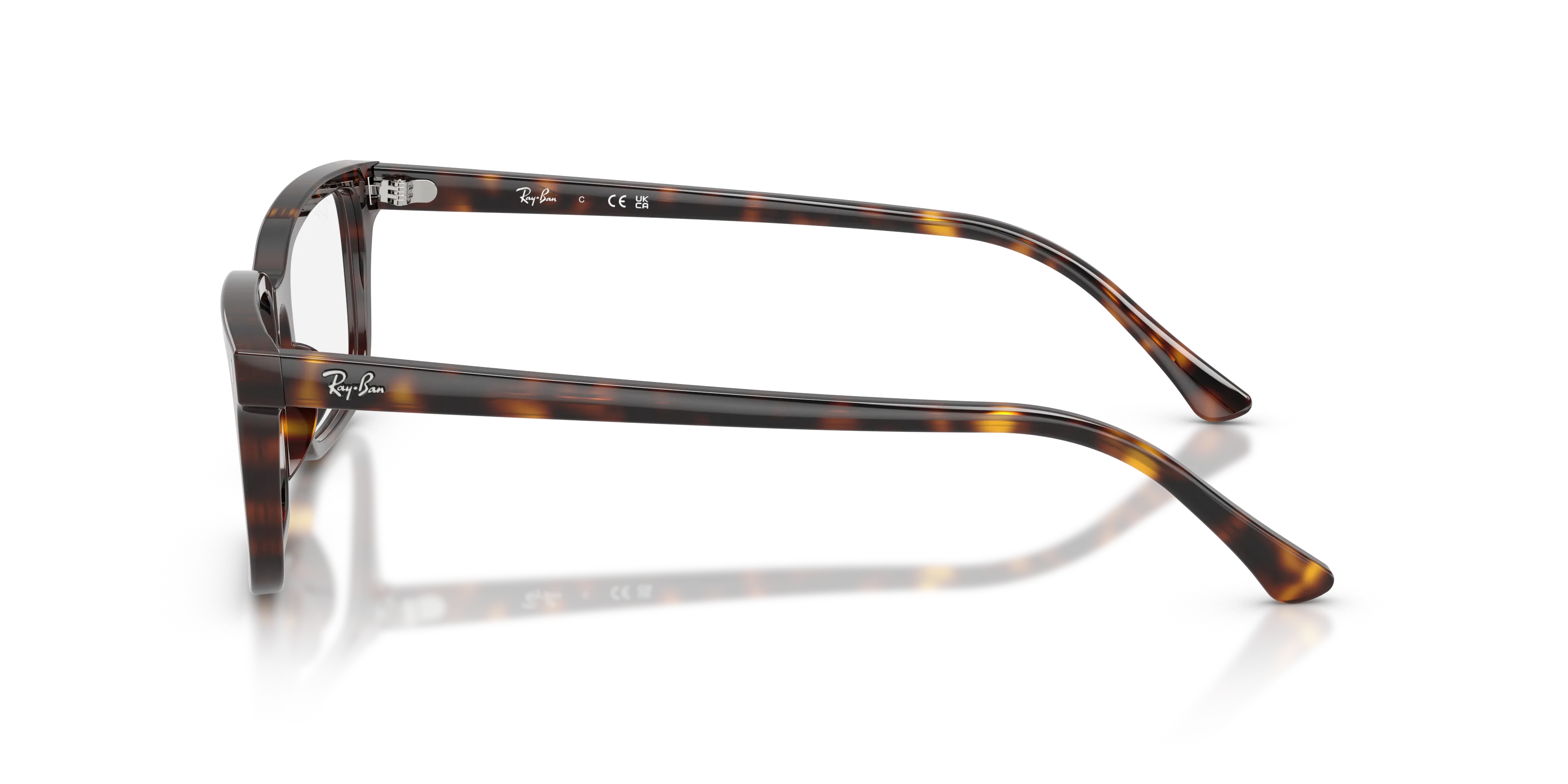 Ray - Ban RX5445 2012 Montature da vista Acetato Tartaruga Trasparente Squadrata Normale - immagine 4