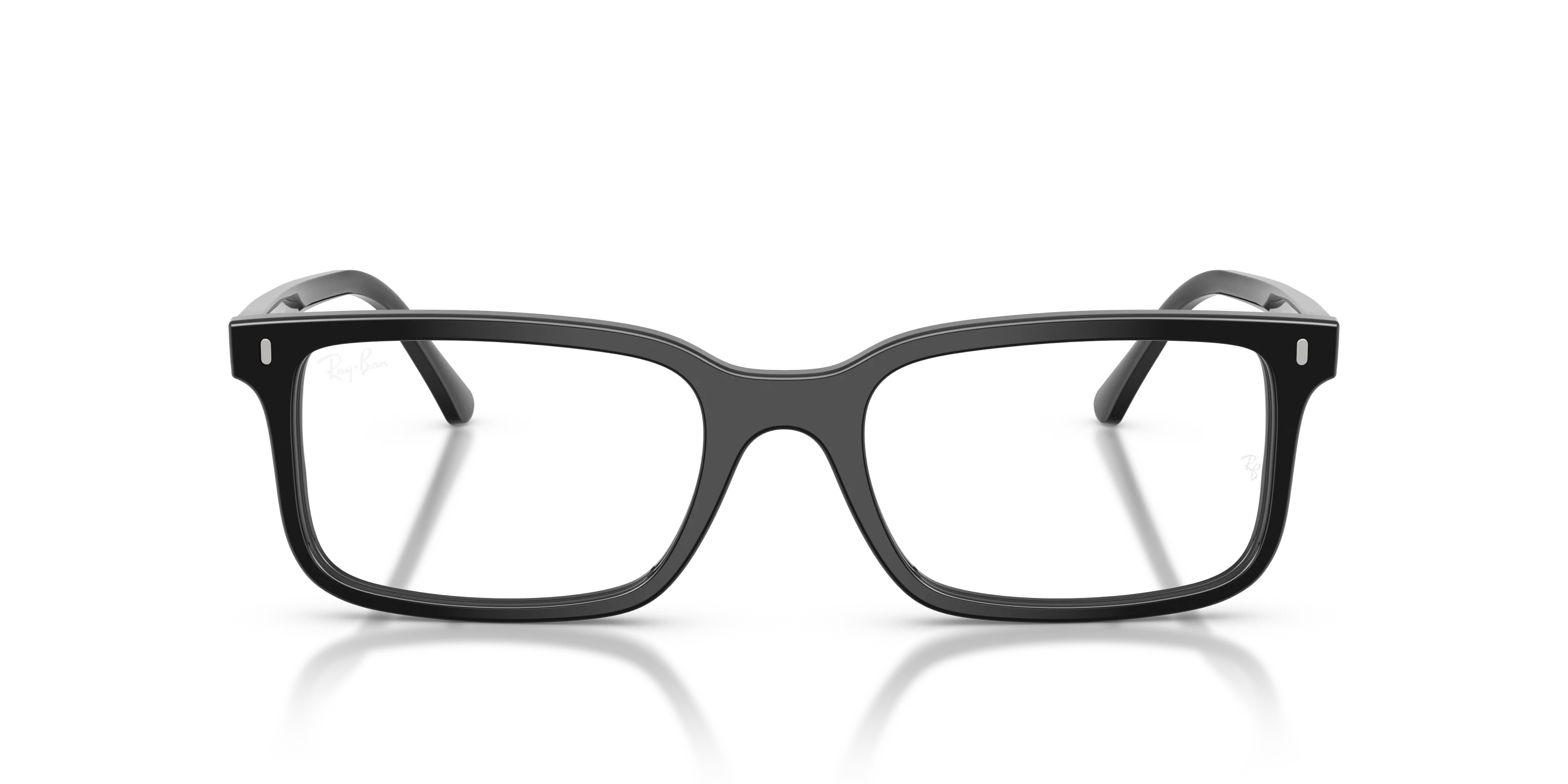 Ray - Ban RX5445 2000 Montature da vista Acetato Nero Trasparente Squadrata Normale - immagine 3