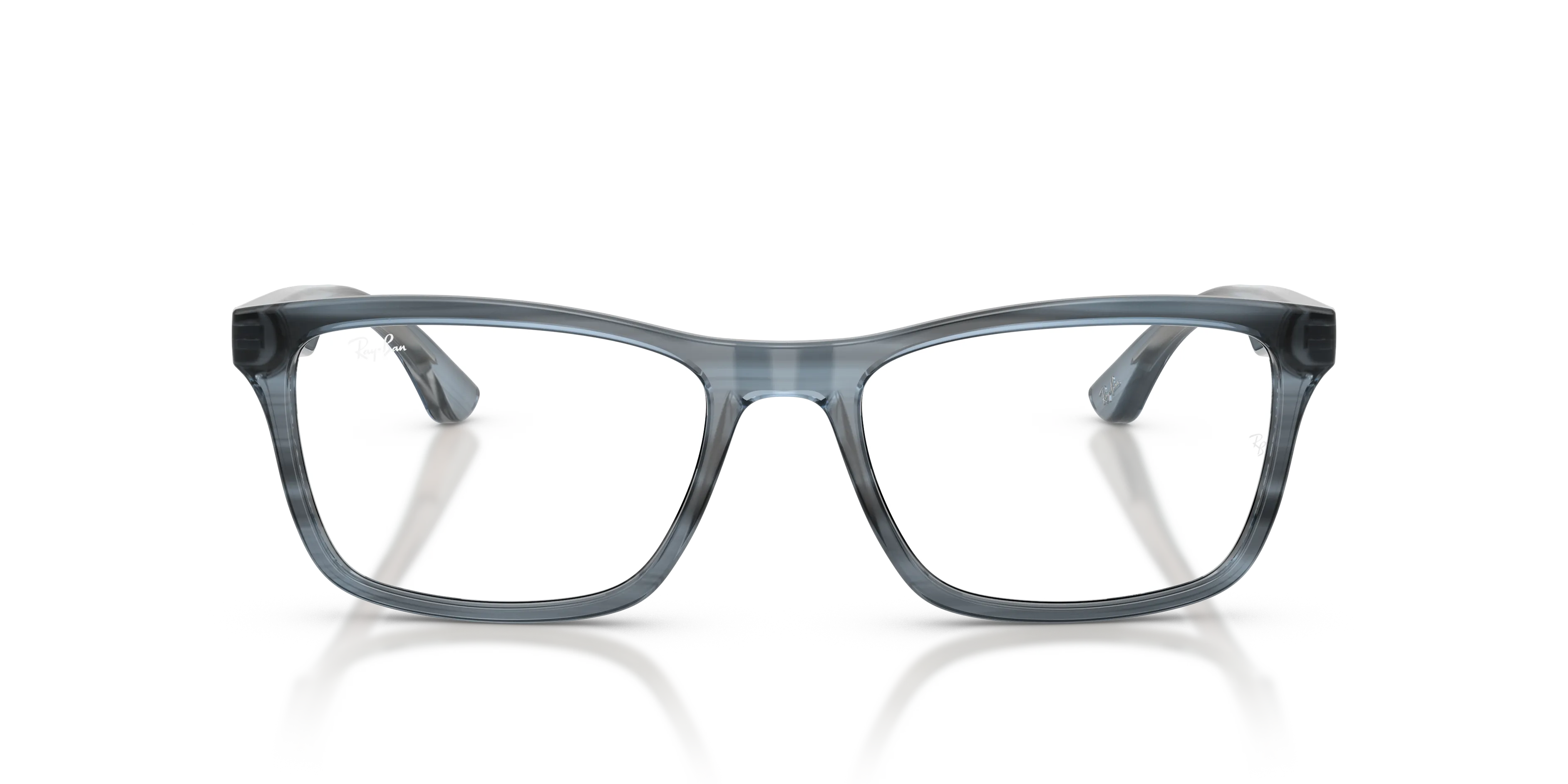 Ray - Ban RX5279 8456 Montature da vista Acetato Blu Trasparente Squadrata Normale - immagine 3