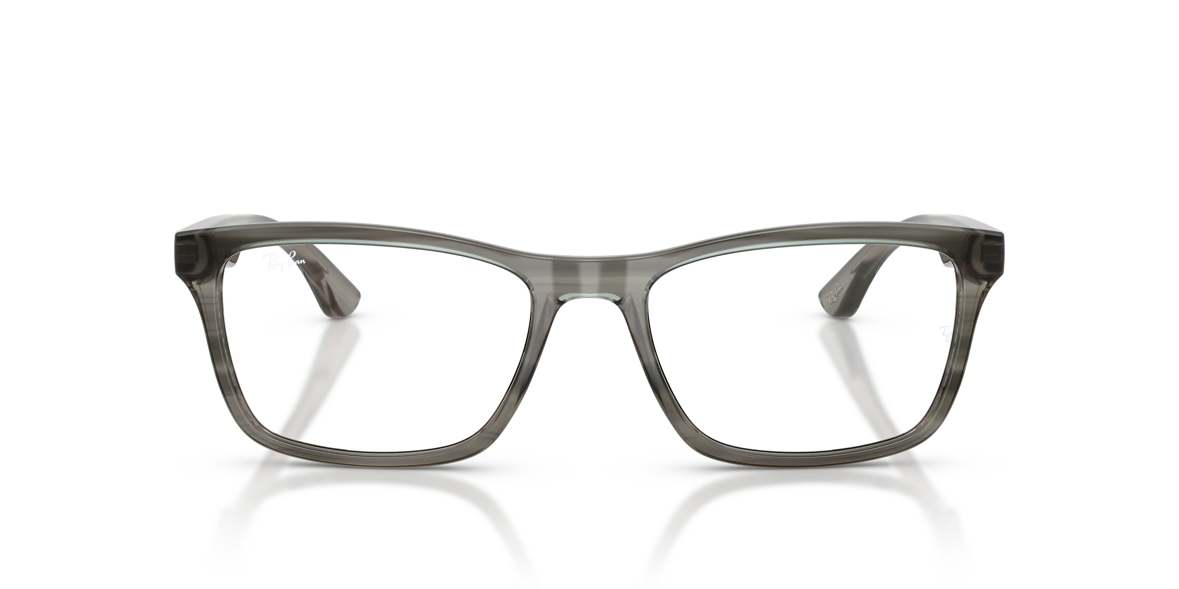 Ray - Ban RX5279 8453 Montature da vista Acetato Grigio Trasparente Squadrata Normale - immagine 3