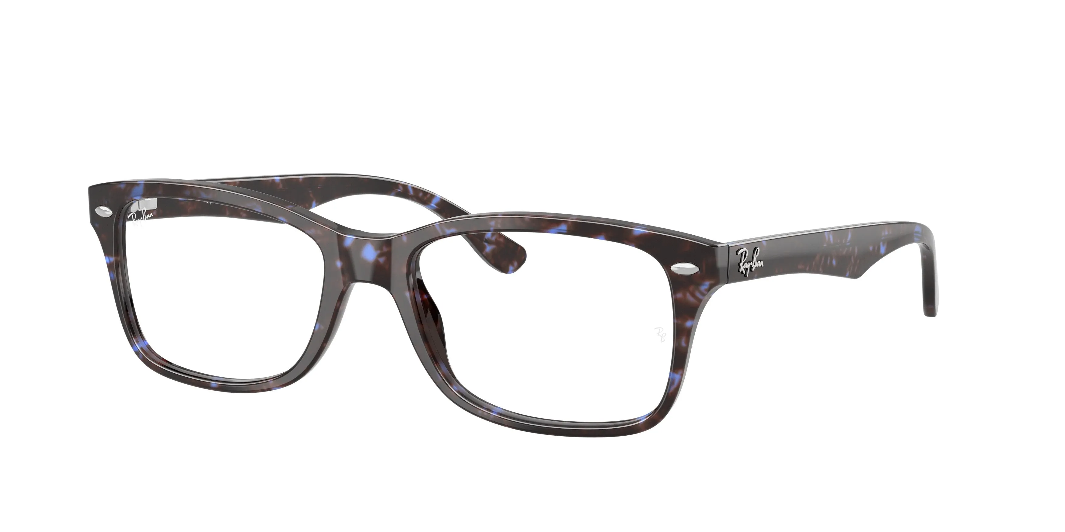Ray - Ban RX5228 8424 Montature da vista Acetato Blu Trasparente Squadrata Normale - immagine 1