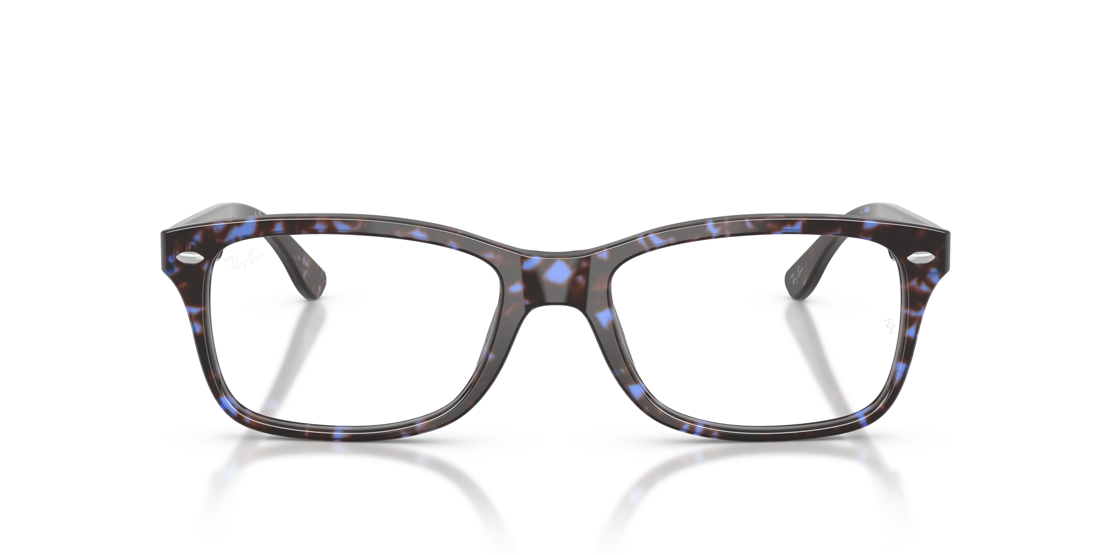 Ray - Ban RX5228 8424 Montature da vista Acetato Blu Trasparente Squadrata Normale - immagine 3