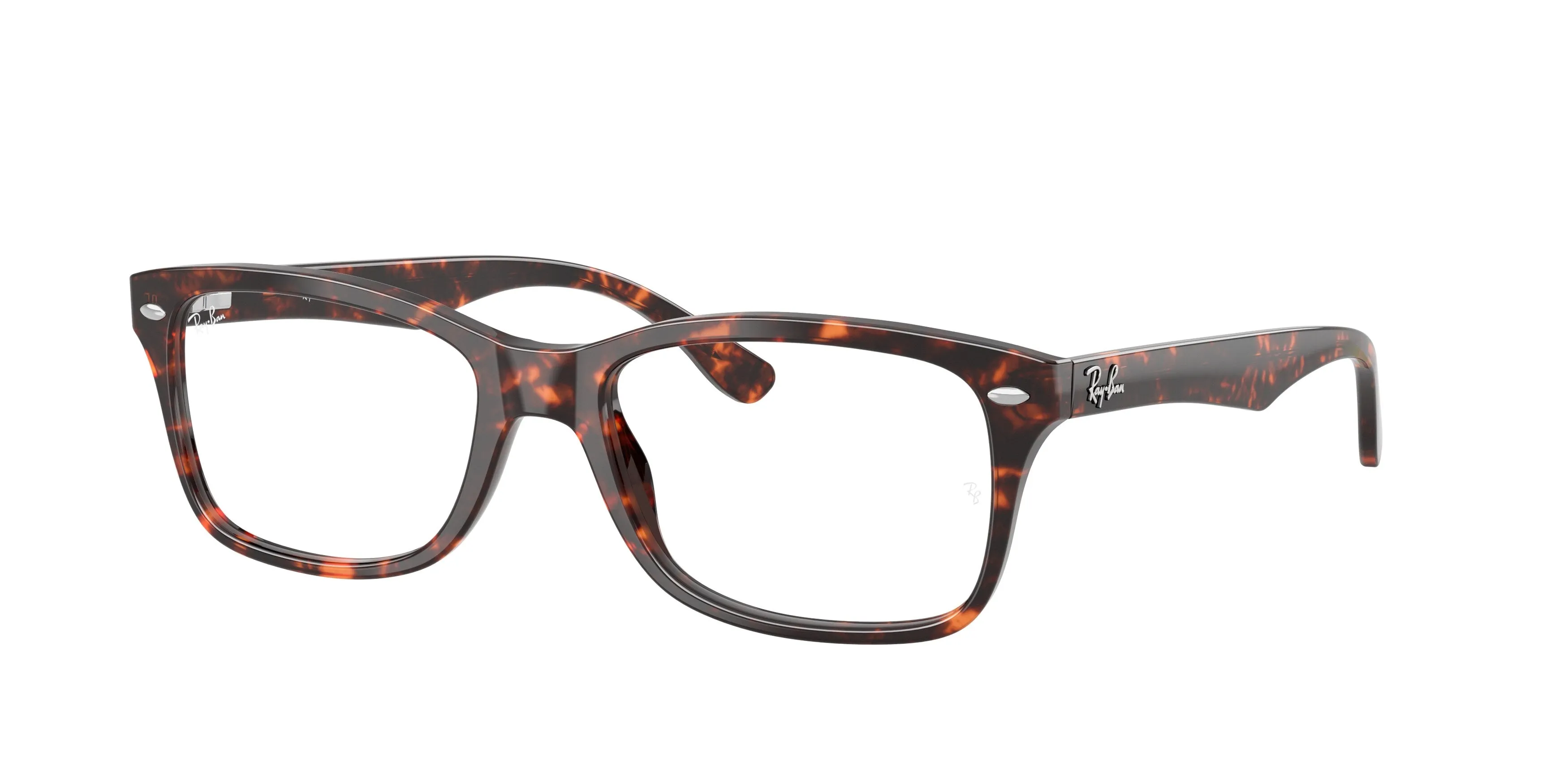 Ray - Ban RX5228 8423 Montature da vista Acetato Rosso Trasparente Squadrata Normale - immagine 1