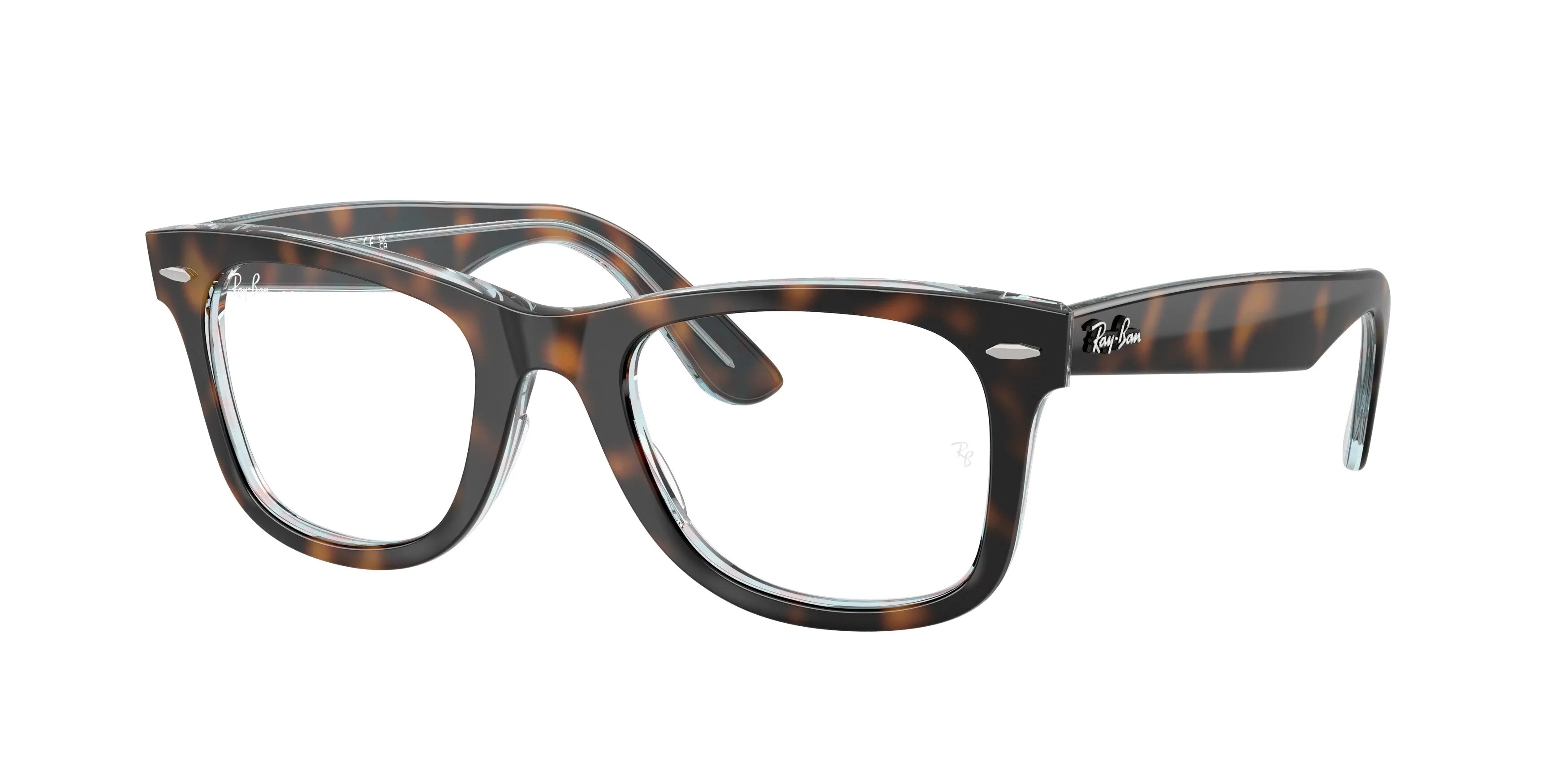 Ray - Ban RX4340V WAYFARER EASE 8401 Montature da vista Acetato Tartaruga Trasparente Squadrata Normale - immagine 1