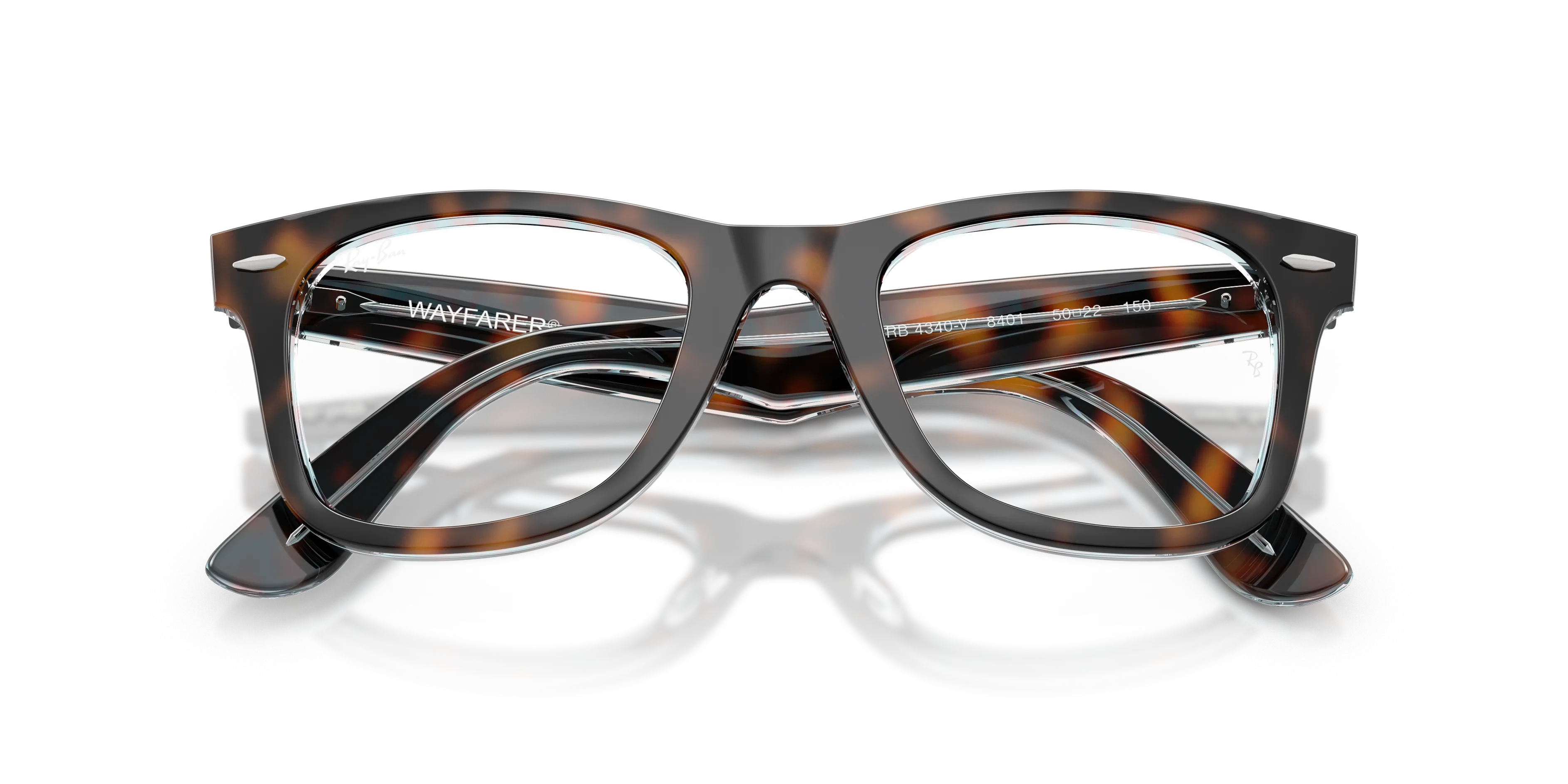 Ray - Ban RX4340V WAYFARER EASE 8401 Montature da vista Acetato Tartaruga Trasparente Squadrata Normale - immagine 2