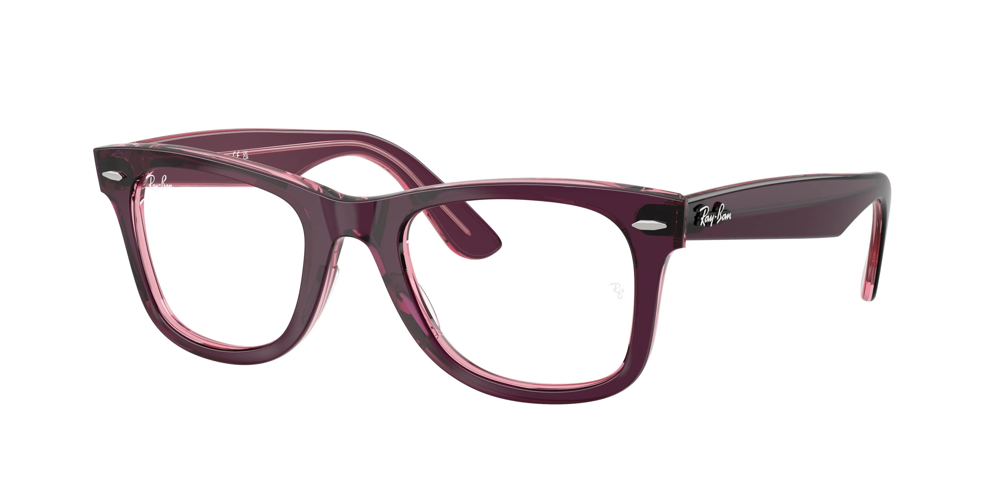 Ray - Ban RX4340V WAYFARER EASE 8364 Montature da vista Acetato Viola Trasparente Squadrata Normale - immagine 1