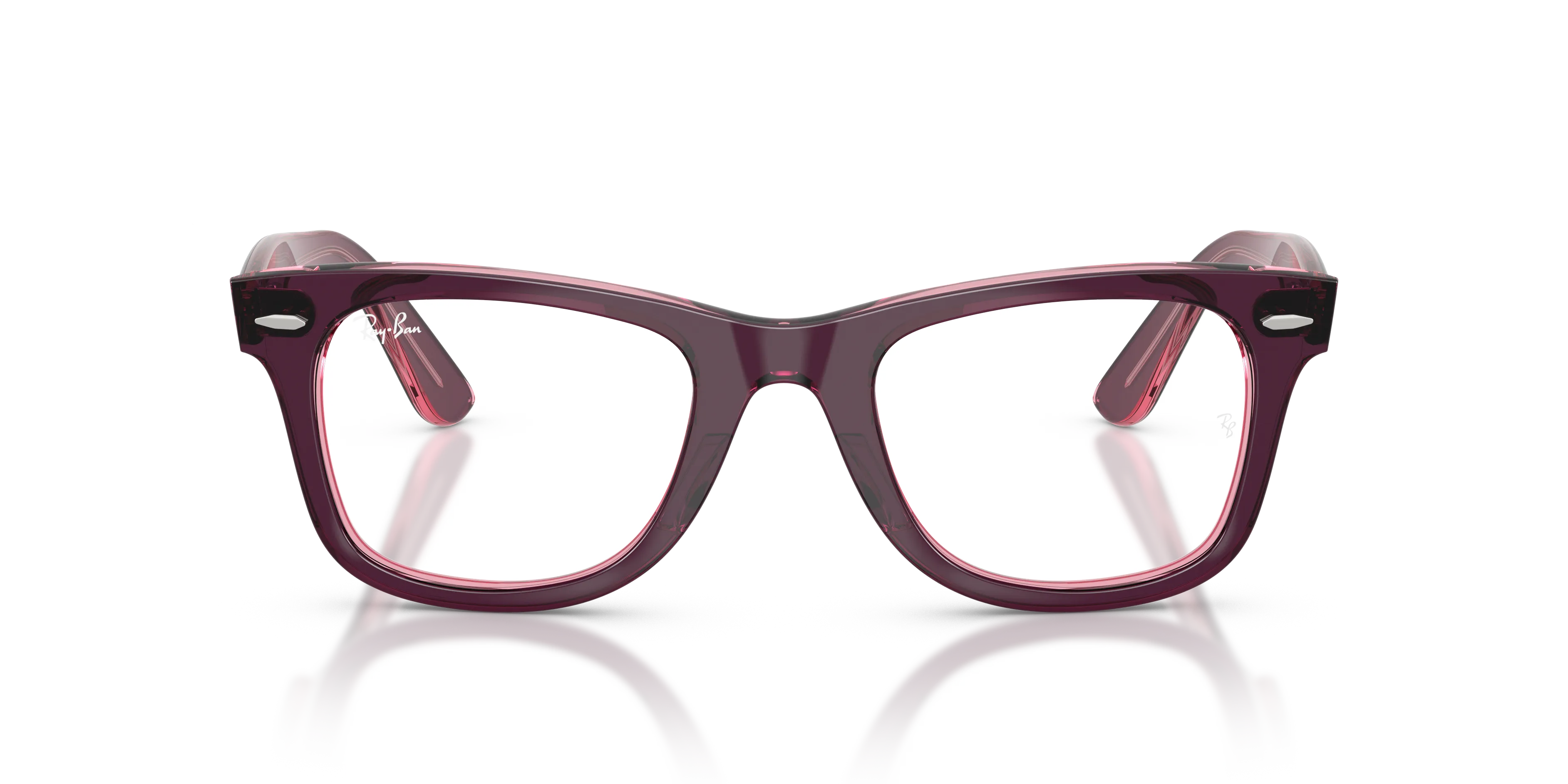 Ray - Ban RX4340V WAYFARER EASE 8364 Montature da vista Acetato Viola Trasparente Squadrata Normale - immagine 3