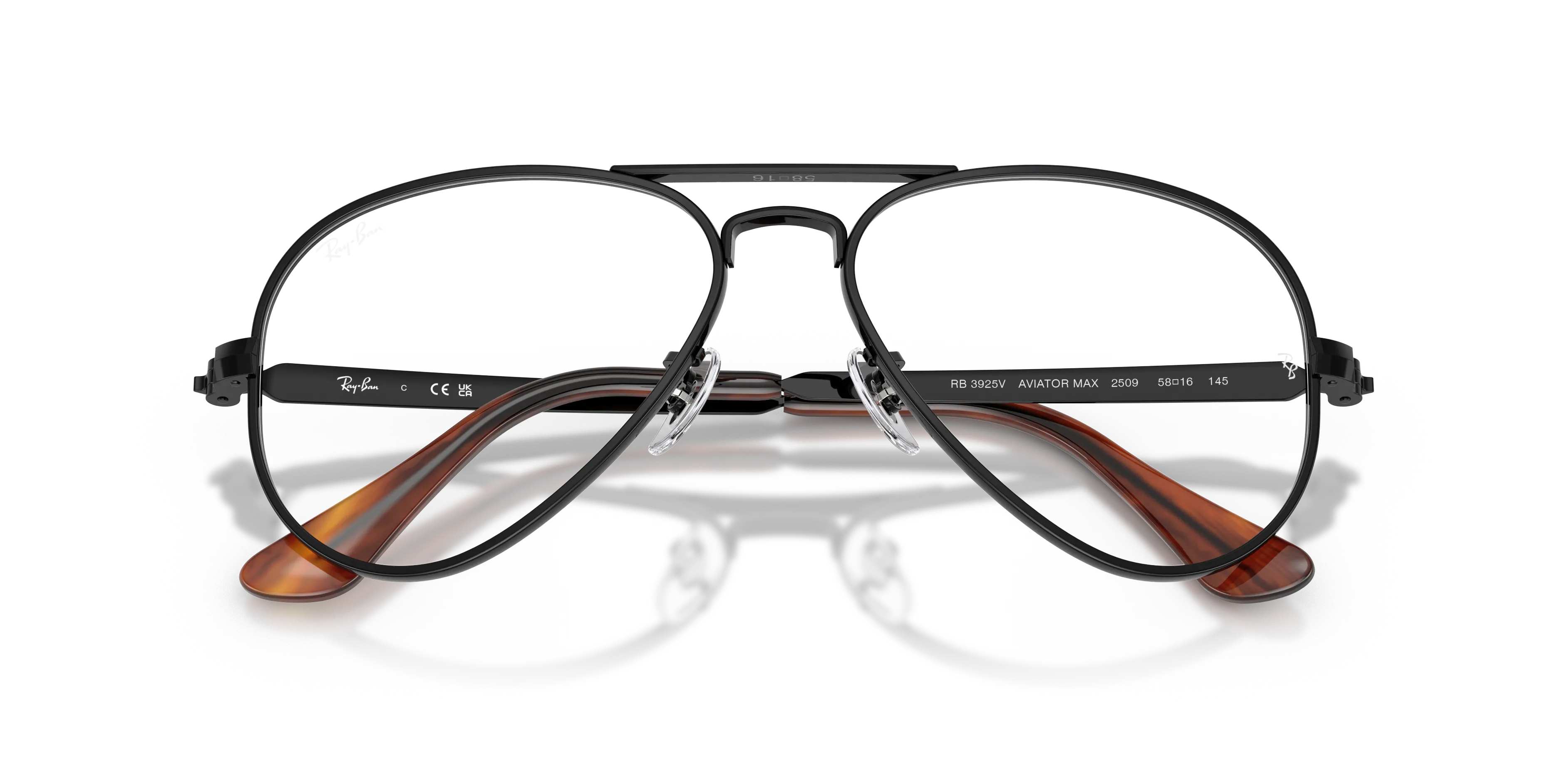 Ray - Ban RX3925V AVIATOR MAX 2509 Montature da vista Metallo Nero Trasparente Pilot Normale - immagine 2