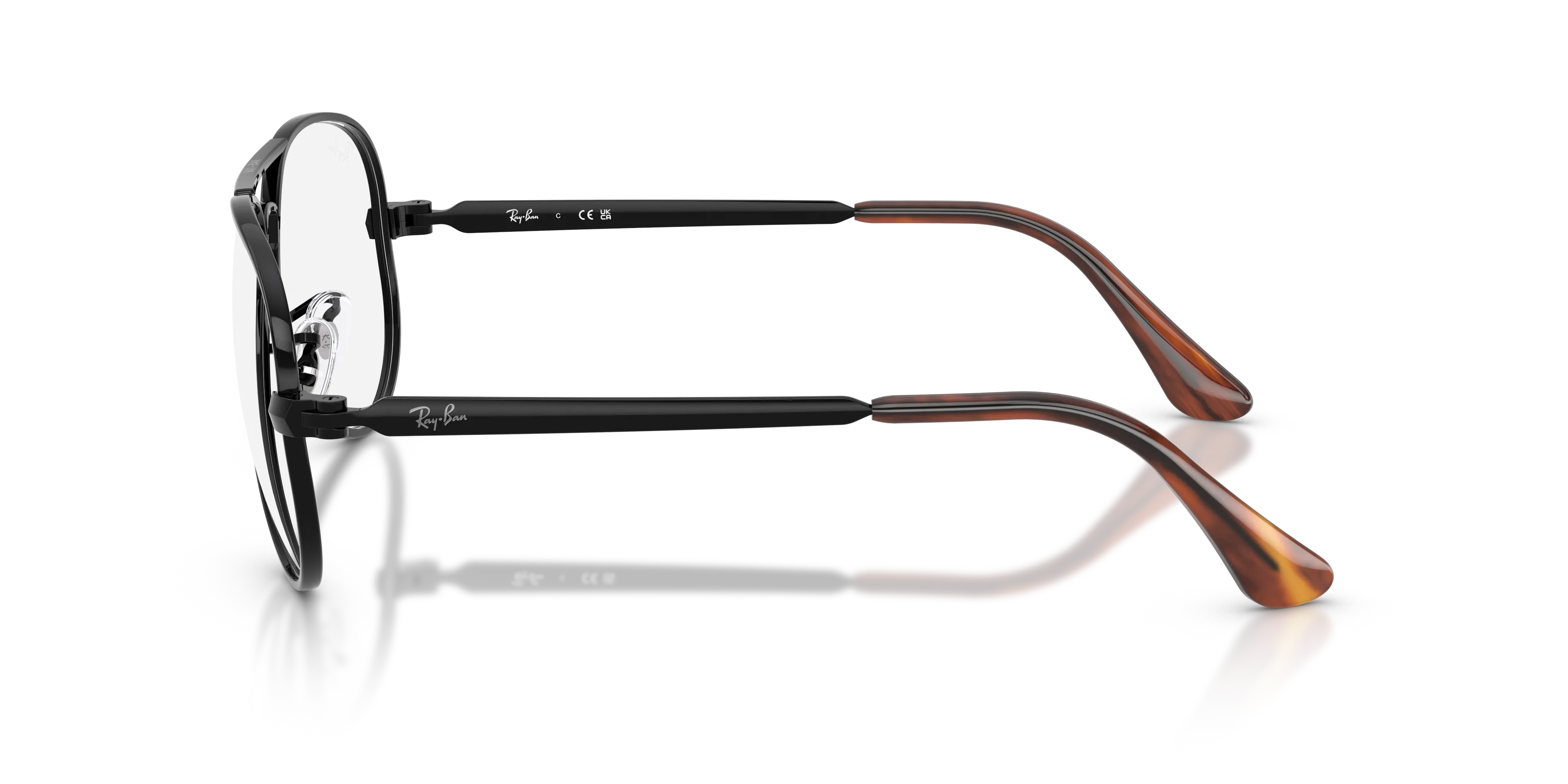 Ray - Ban RX3925V AVIATOR MAX 2509 Montature da vista Metallo Nero Trasparente Pilot Normale - immagine 4