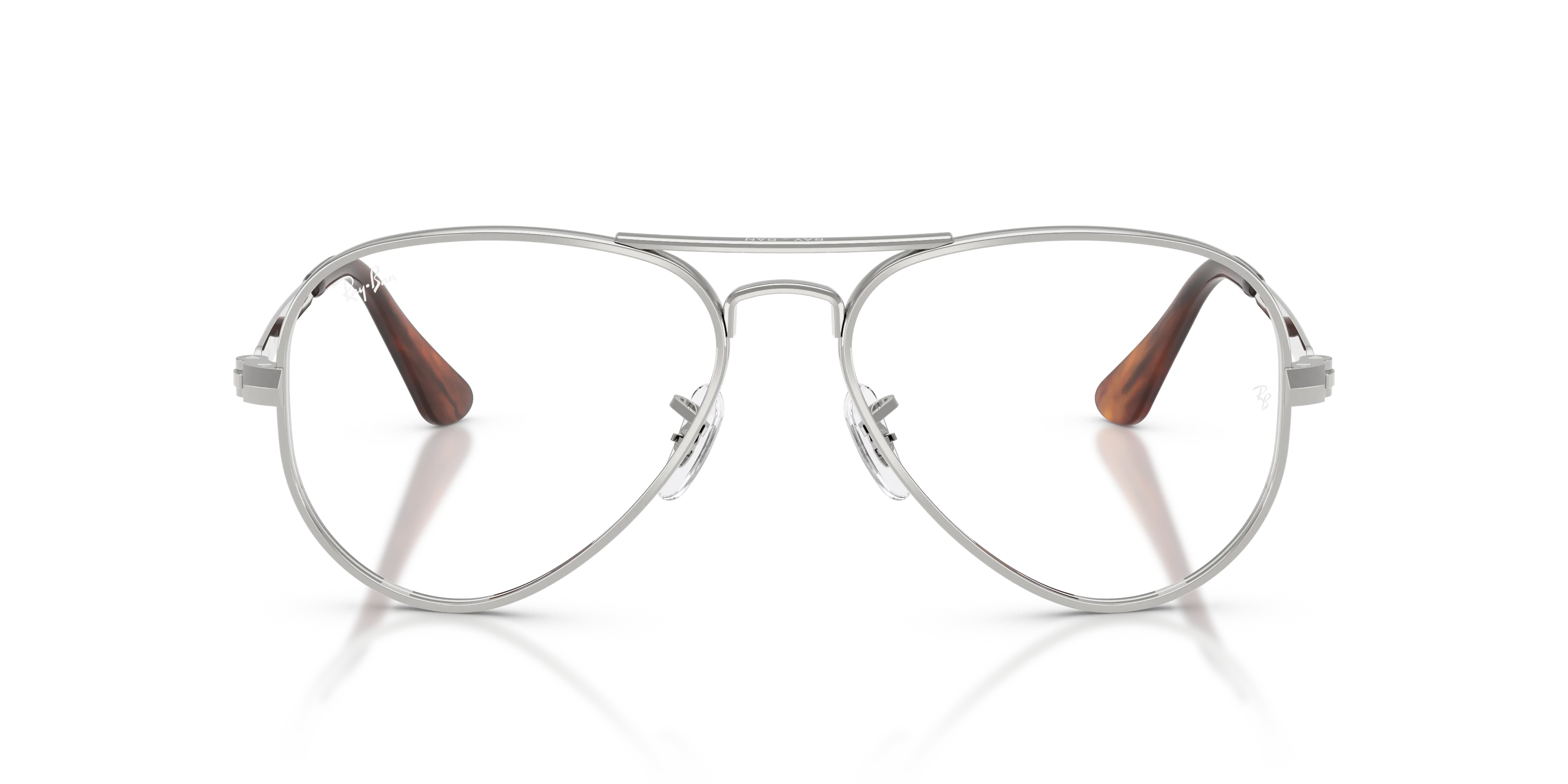 Ray - Ban RX3925V AVIATOR MAX 2501 Montature da vista Metallo Argento Trasparente Pilot Normale - immagine 3