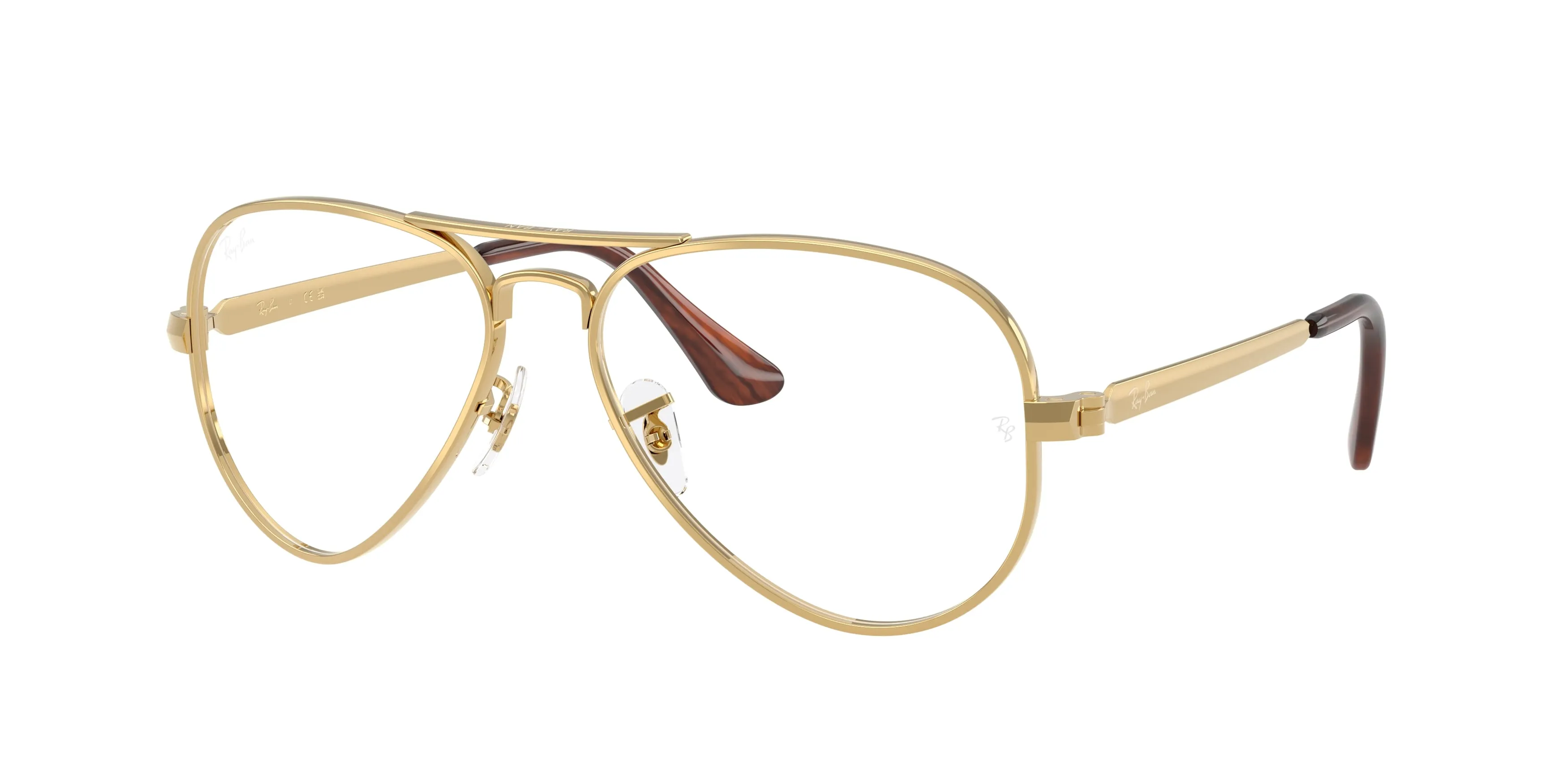 Ray - Ban RX3925V AVIATOR MAX 2500 Montature da vista Metallo Oro Trasparente Pilot Normale - immagine 1