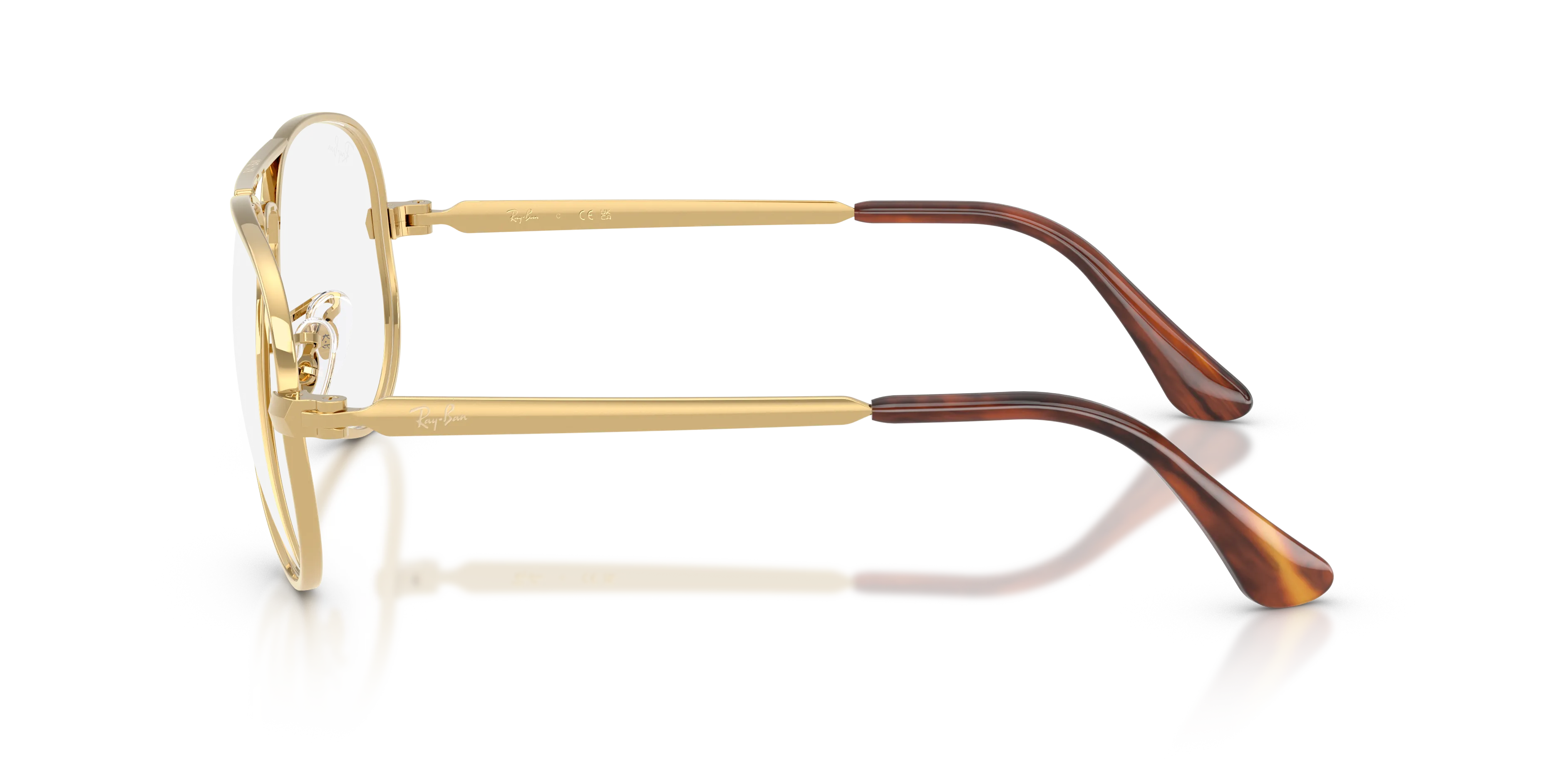 Ray - Ban RX3925V AVIATOR MAX 2500 Montature da vista Metallo Oro Trasparente Pilot Normale - immagine 4