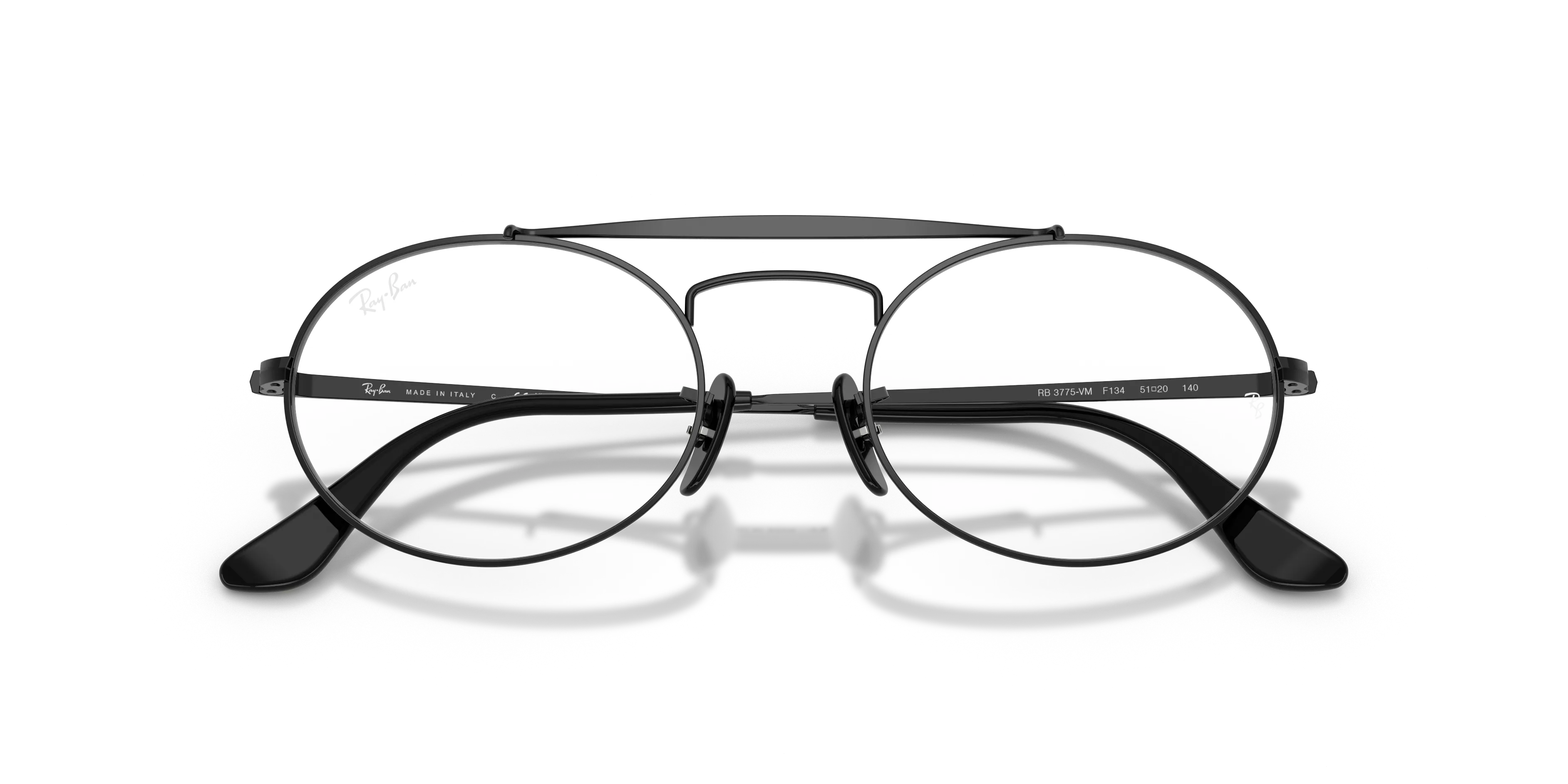 Ray - Ban RX3775VM F134 Montature da vista Metallo Nero Trasparente Rotonda Normale - immagine 2