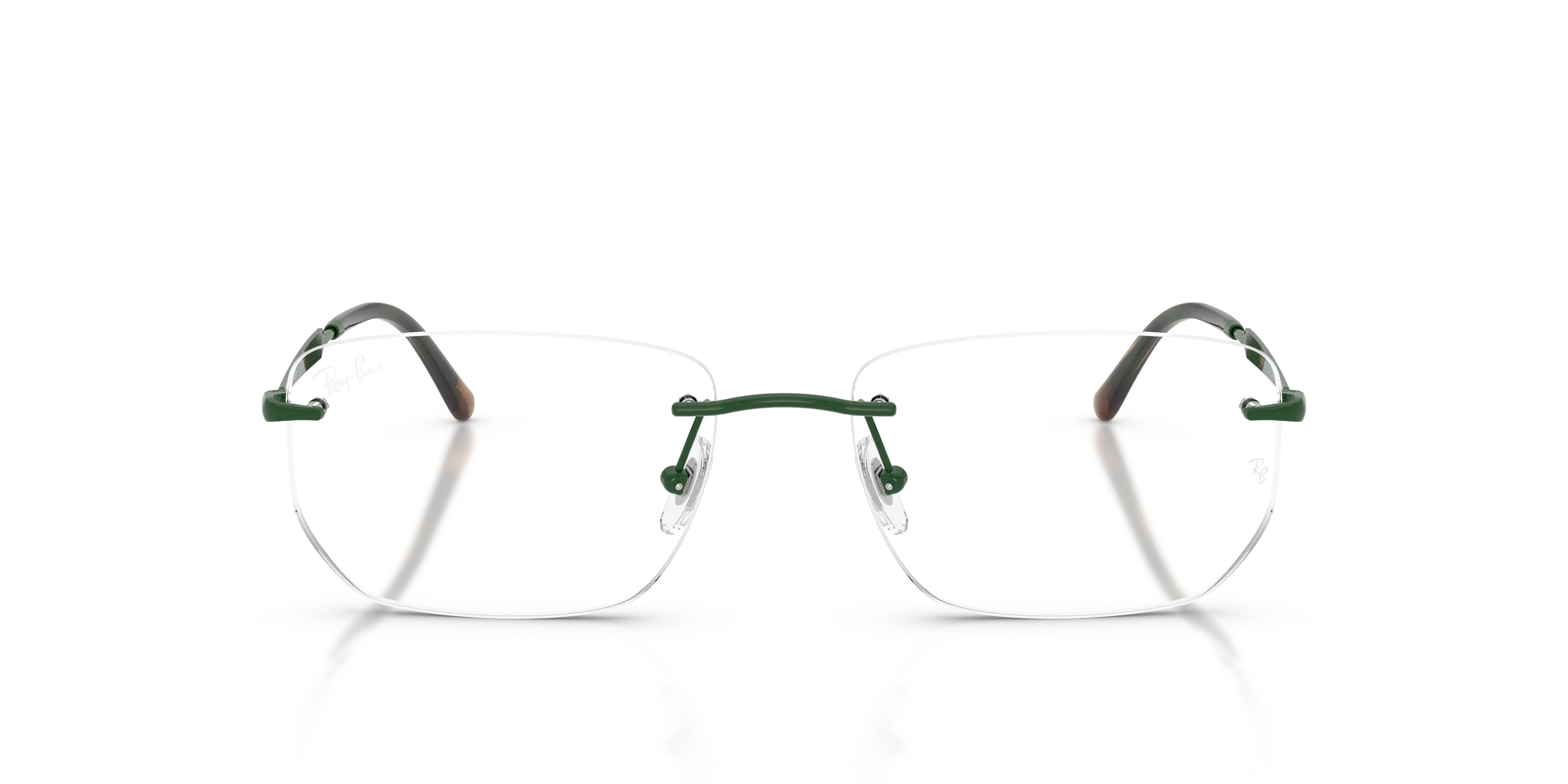 Ray - Ban RX3768V 3204 Montature da vista Metallo Verde Trasparente Geometrica Normale - immagine 2