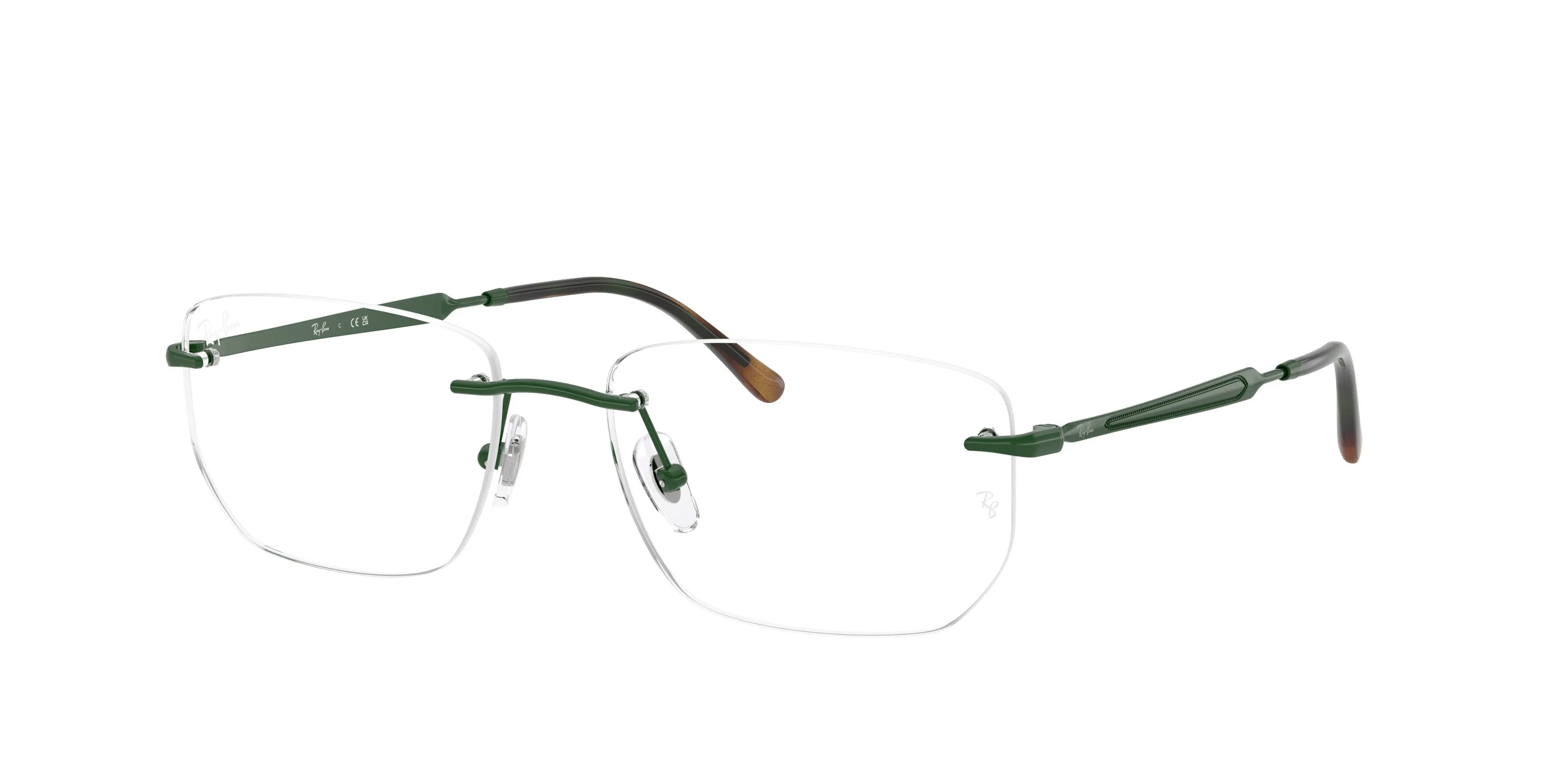 Ray - Ban RX3768V 3204 Montature da vista Metallo Verde Trasparente Geometrica Normale - immagine 1
