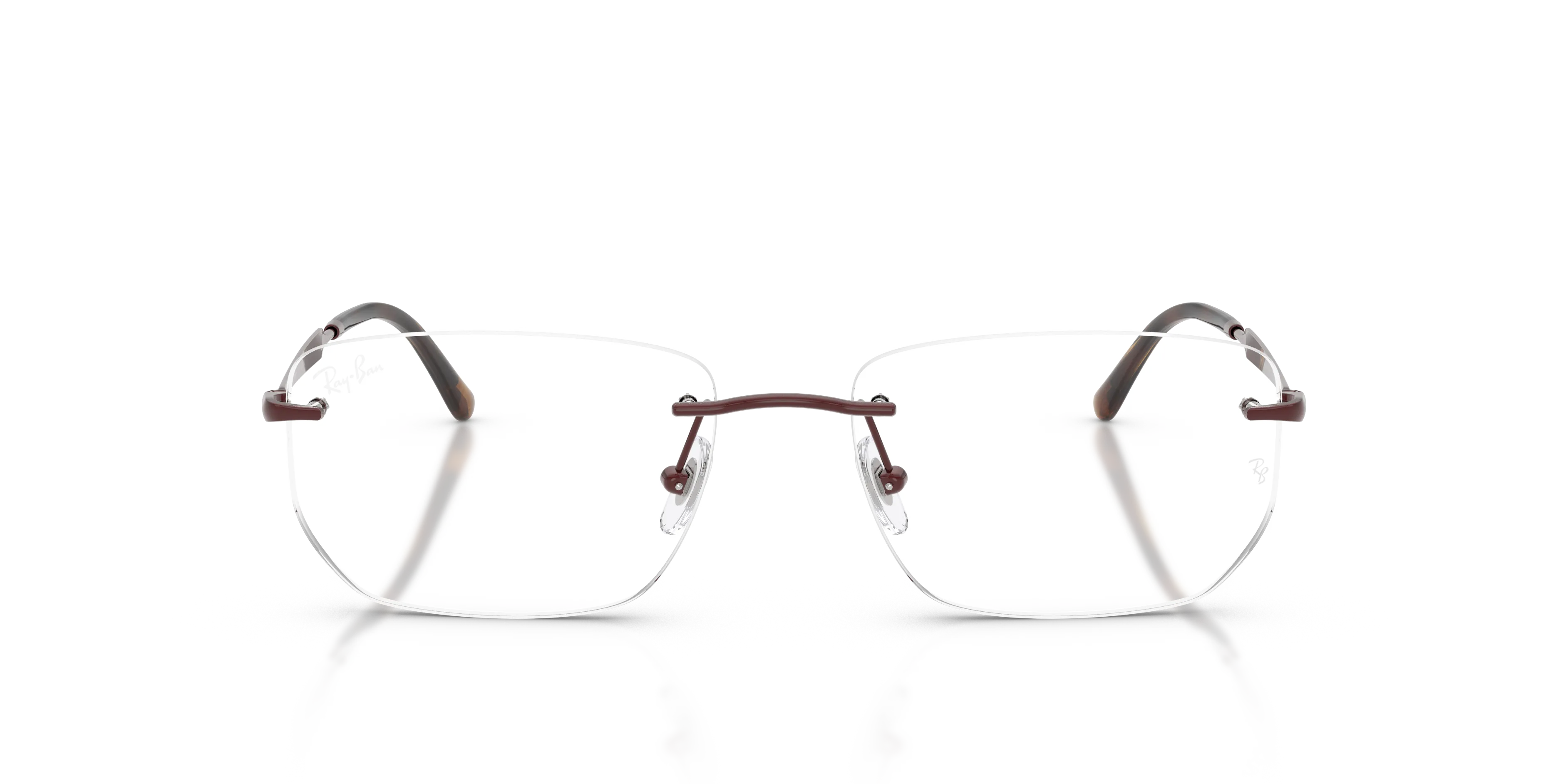 Ray - Ban RX3768V 3202 Montature da vista Metallo Rosso Trasparente Geometrica Normale - immagine 3