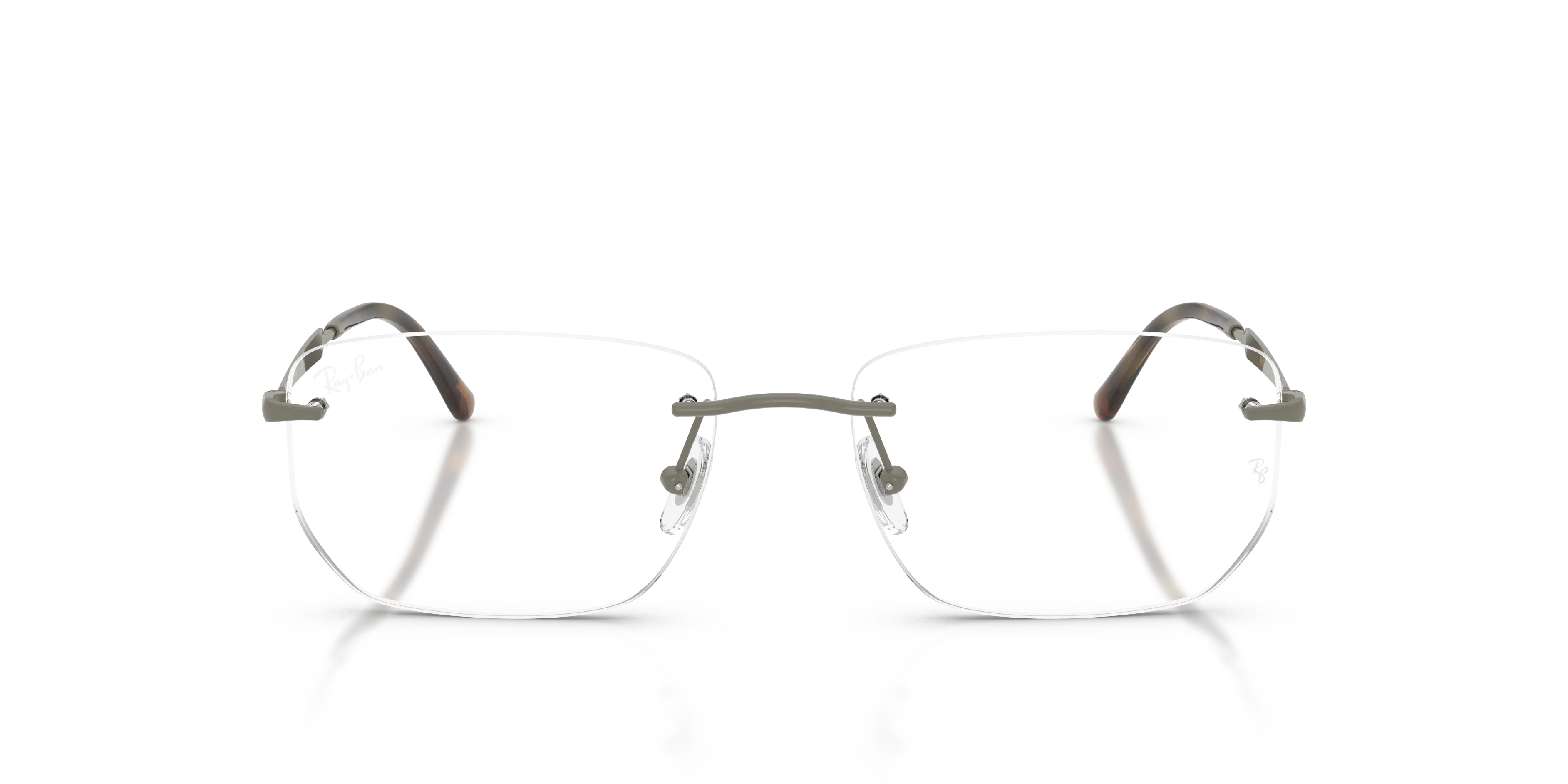 Ray - Ban RX3768V 3201 Montature da vista Metallo Grigio Trasparente Geometrica Normale - immagine 3