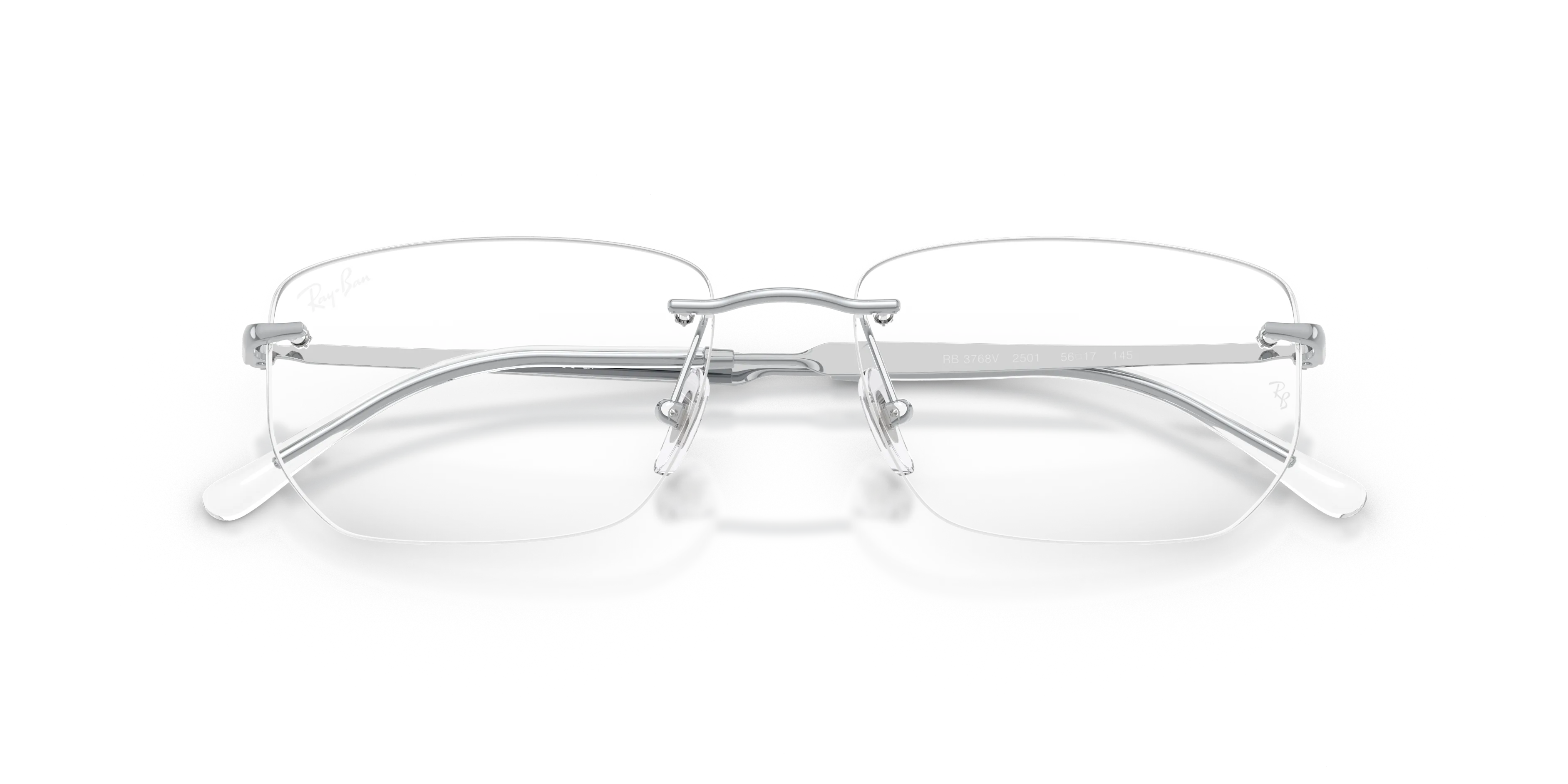 Ray - Ban RX3768V 2501 Montature da vista Metallo Argento Trasparente Geometrica Normale - immagine 2