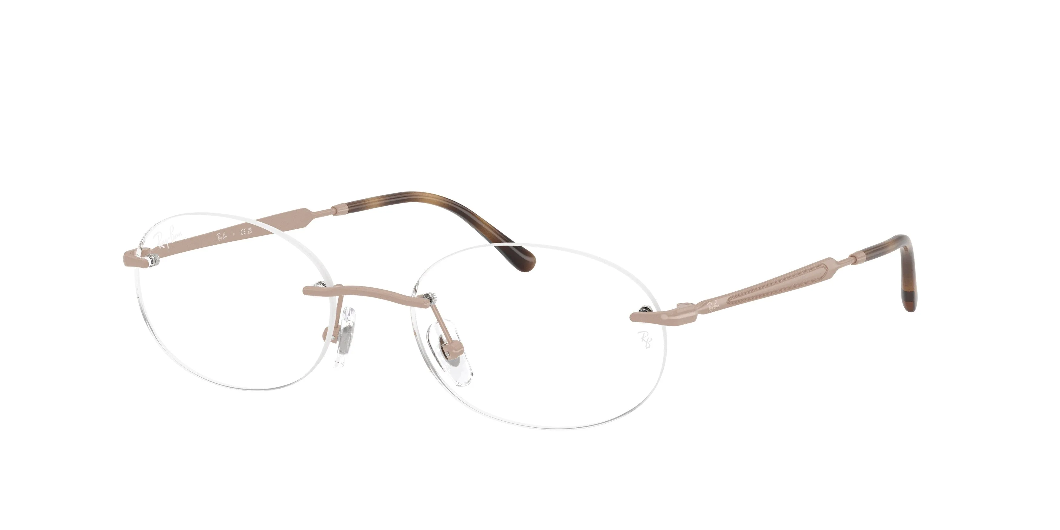 Ray - Ban RX3767V 3207 Montature da vista Metallo Rosa Trasparente Rotonda Normale - immagine 1