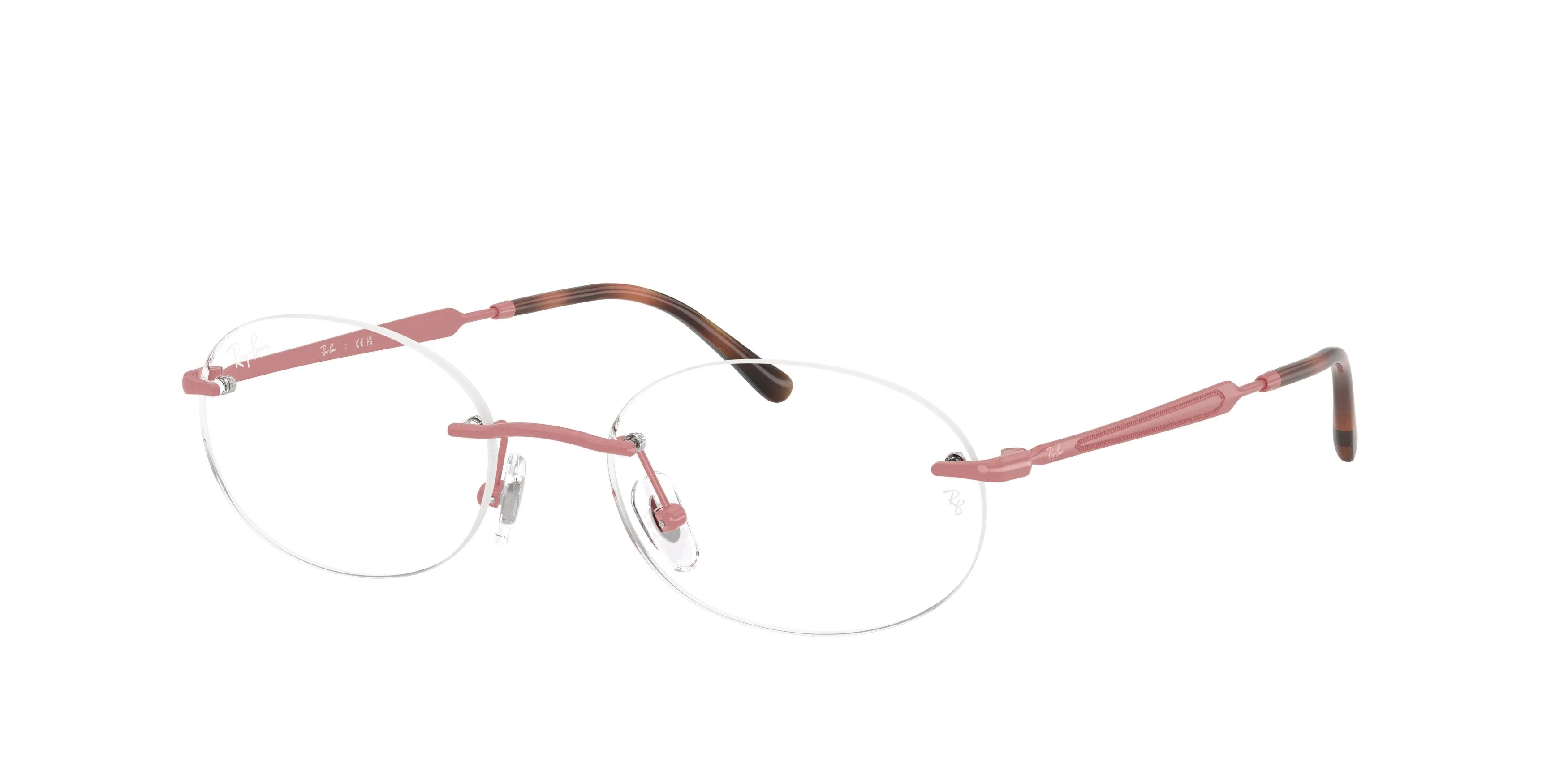 Ray - Ban RX3767V 3206 Montature da vista Metallo Rosa Trasparente Rotonda Normale - immagine 1