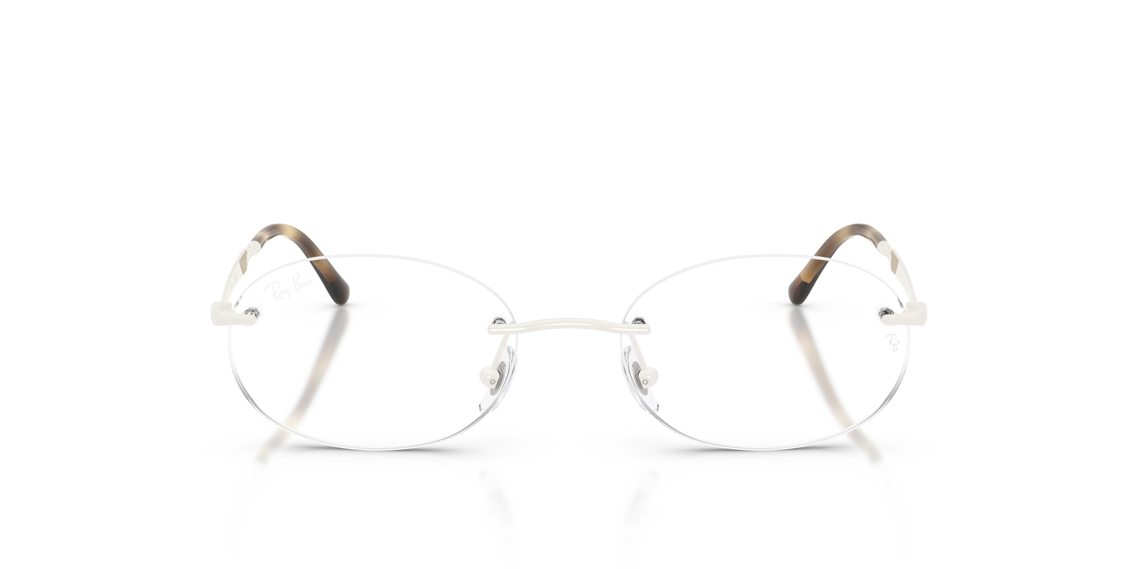 Ray - Ban RX3767V 3205 Montature da vista Metallo Bianco Trasparente Rotonda Normale - immagine 3