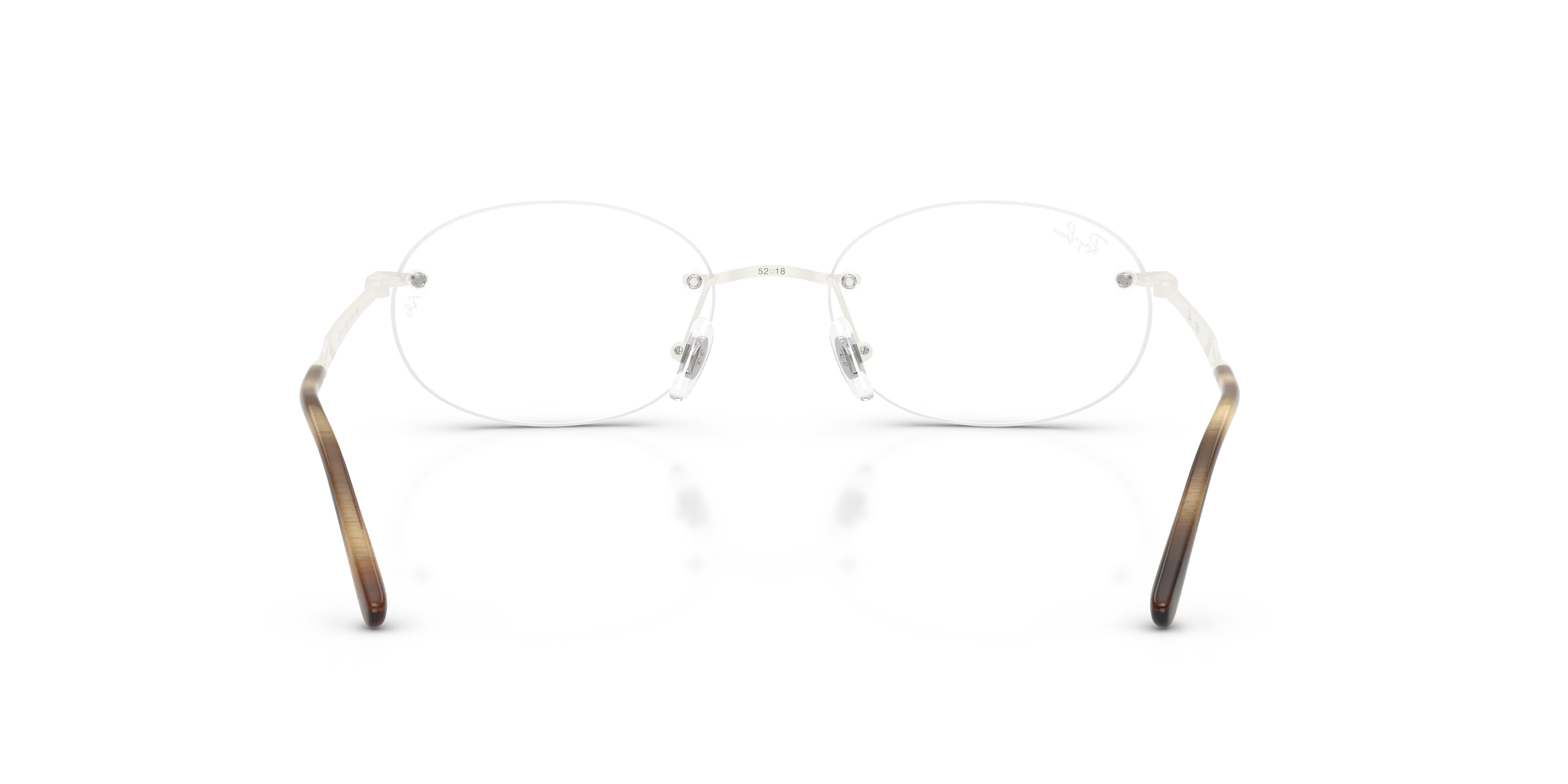 Ray - Ban RX3767V 3205 Montature da vista Metallo Bianco Trasparente Rotonda Normale - immagine 4