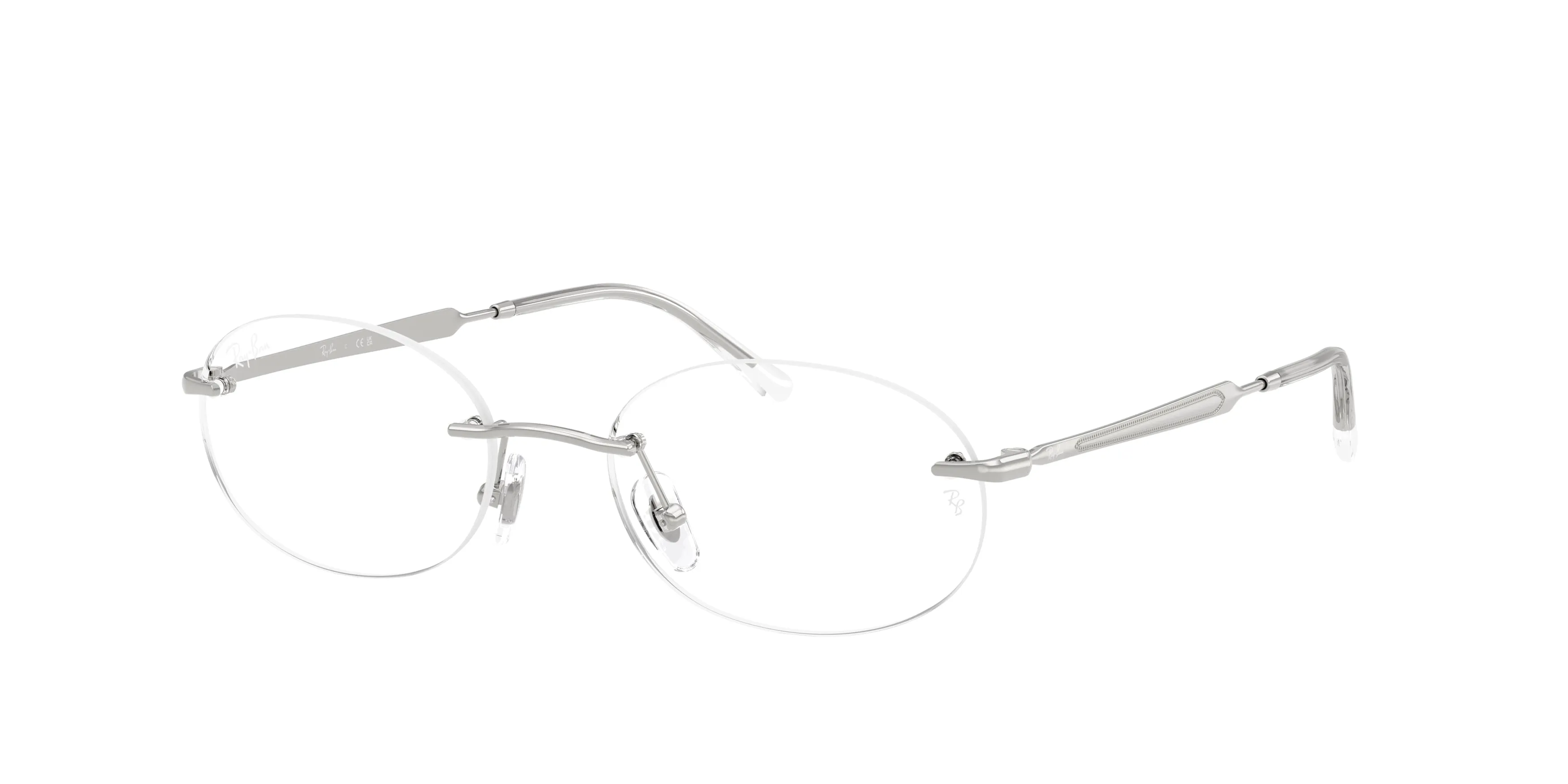 Ray - Ban RX3767V 2501 Montature da vista Metallo Argento Trasparente Rotonda Normale - immagine 1