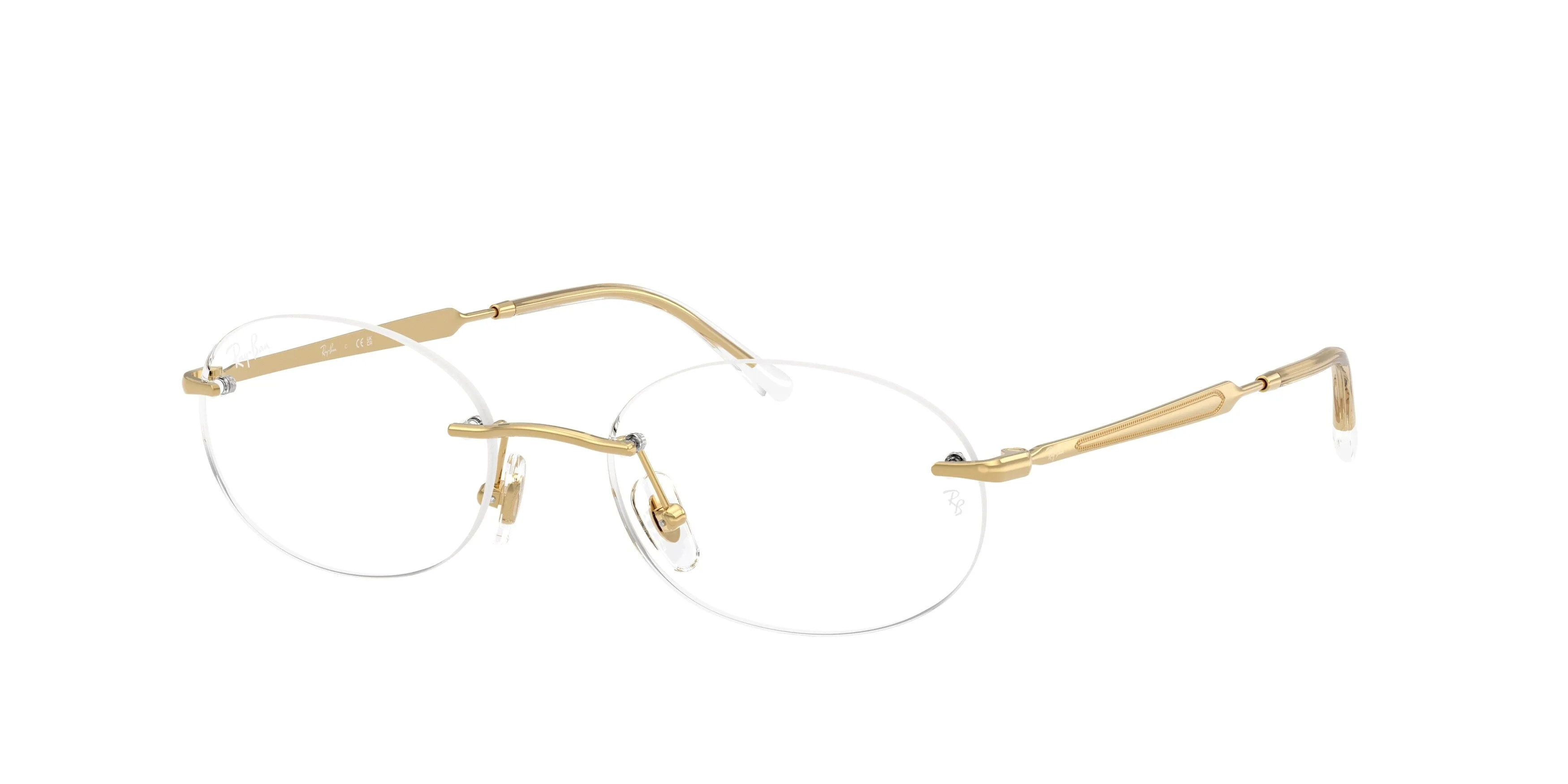 Ray - Ban RX3767V 2500 Montature da vista Metallo Oro Trasparente Rotonda Normale - immagine 1