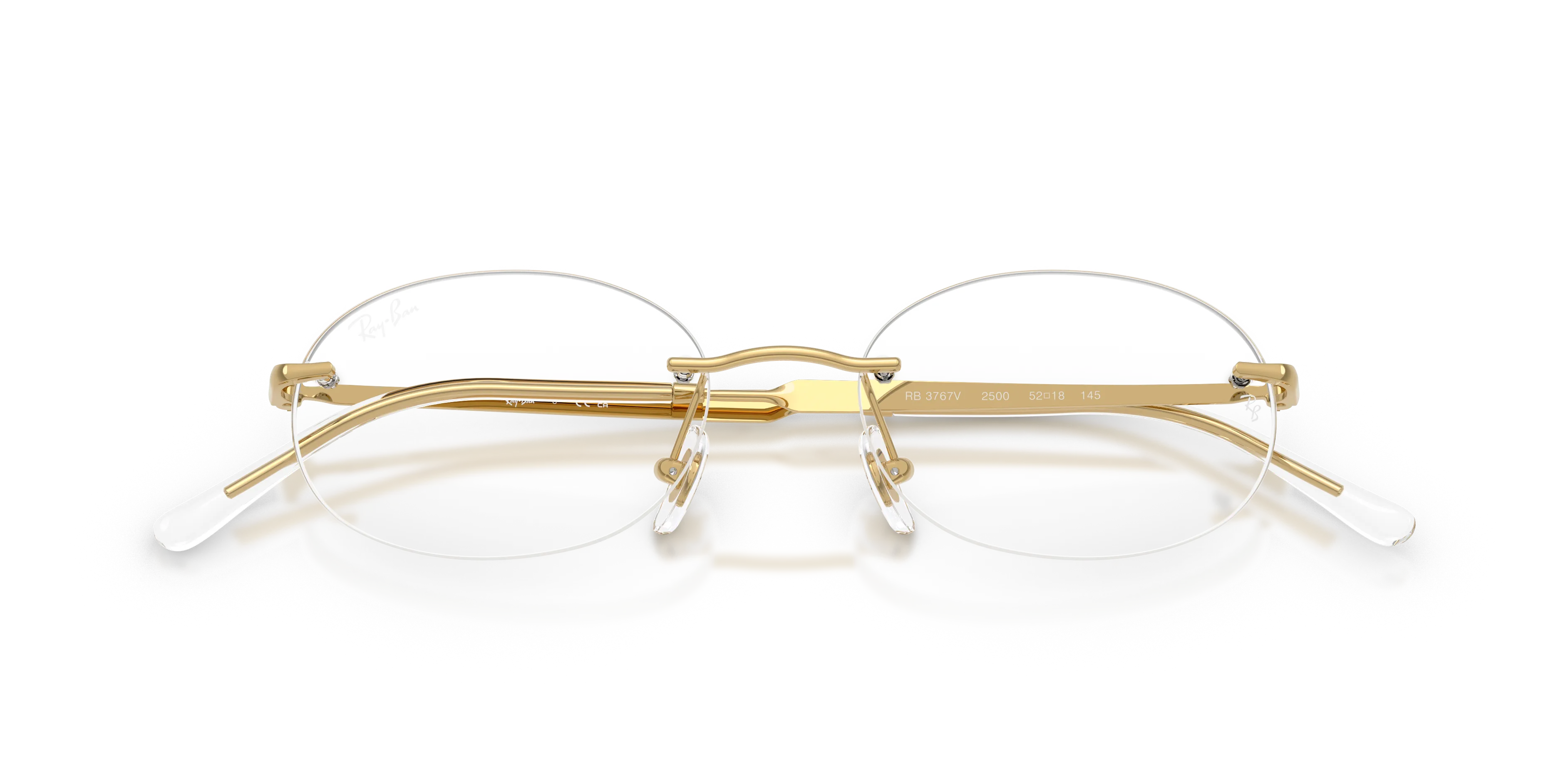 Ray - Ban RX3767V 2500 Montature da vista Metallo Oro Trasparente Rotonda Normale - immagine 2