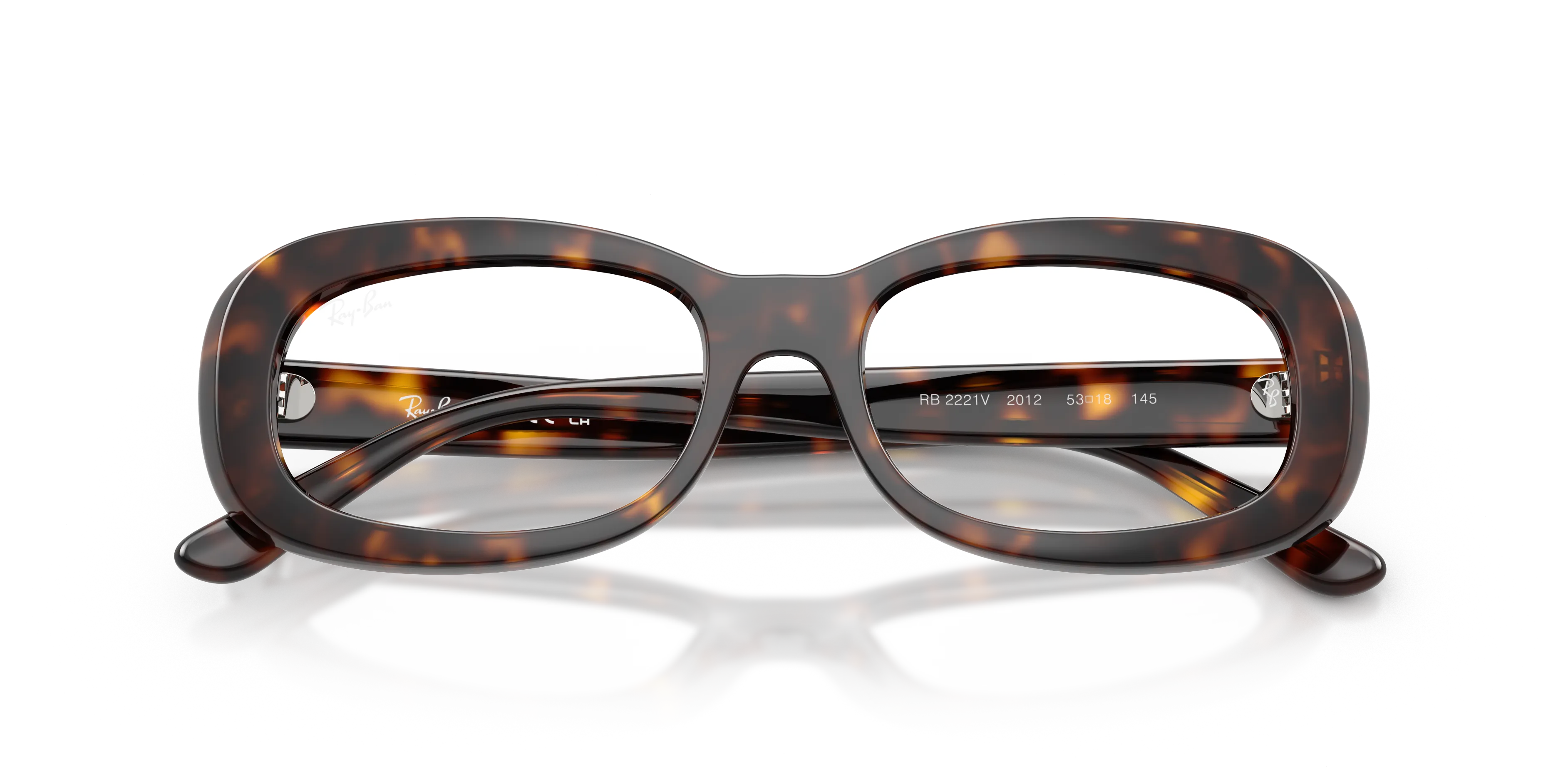 Ray - Ban RX2221V 2012 Montature da vista Acetato Tartaruga Trasparente Rotonda Normale - immagine 2