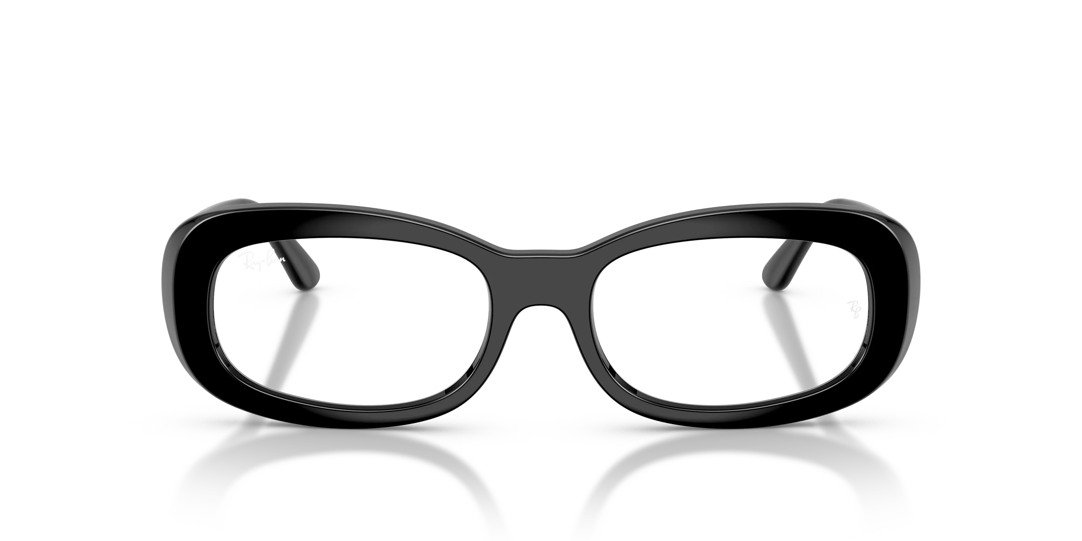 Ray - Ban RX2221V 2000 Montature da vista Acetato Nero Trasparente Rotonda Normale - immagine 3
